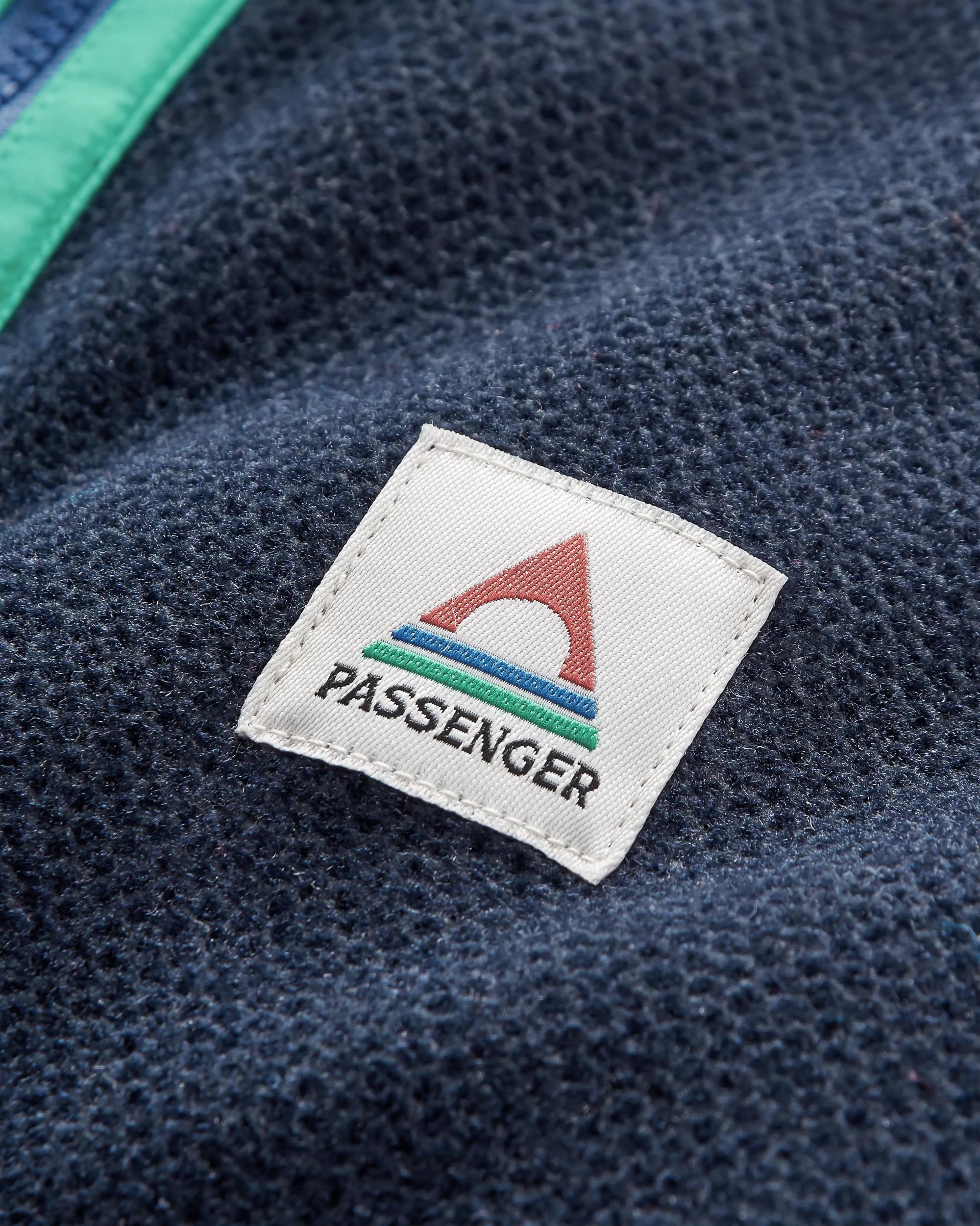 Men's Highland Recycled Polartec® Fleece - Lilac/ Deep Navy - Flatlay