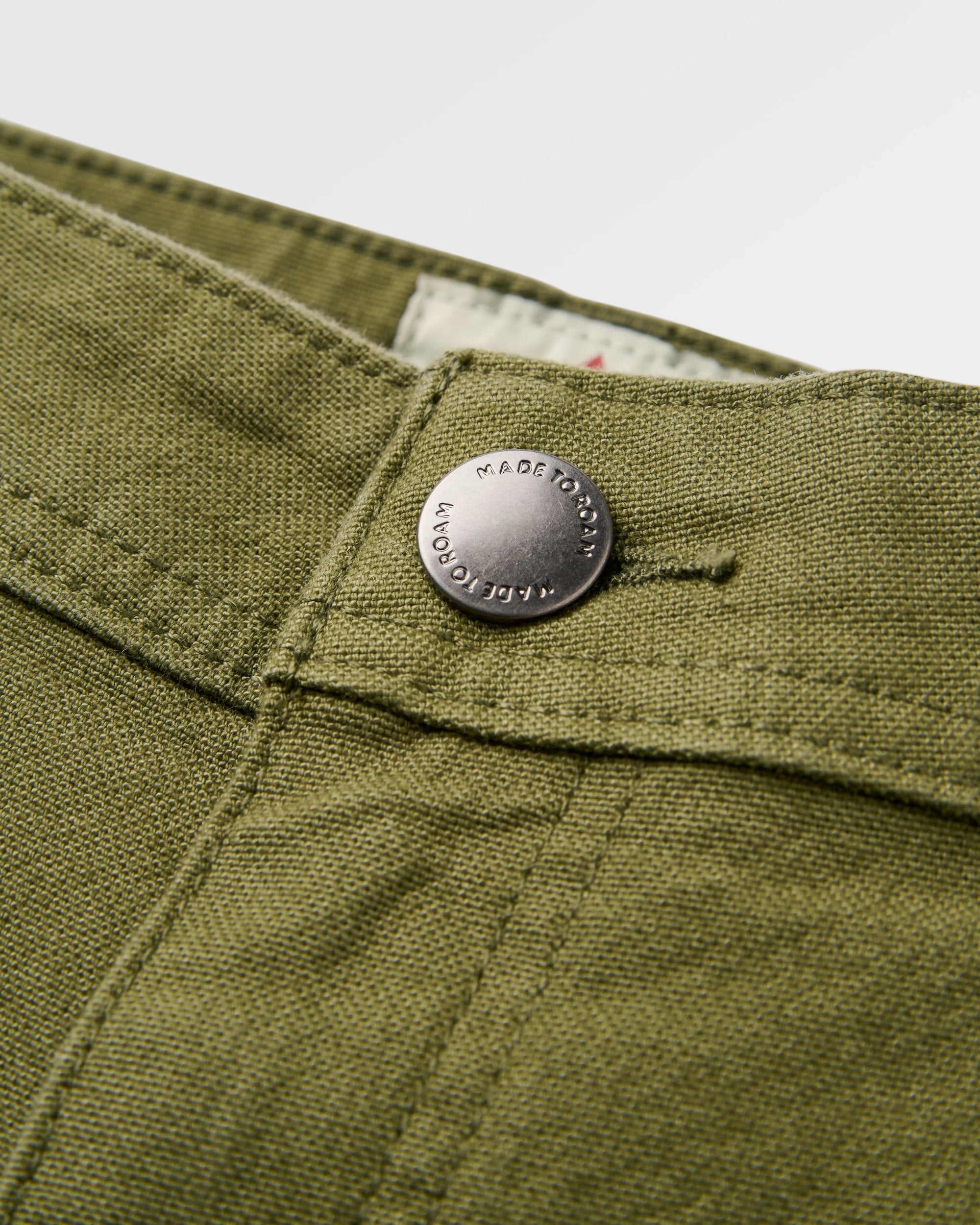 Vantage Cotton Canvas Short - Khaki - Flatlay