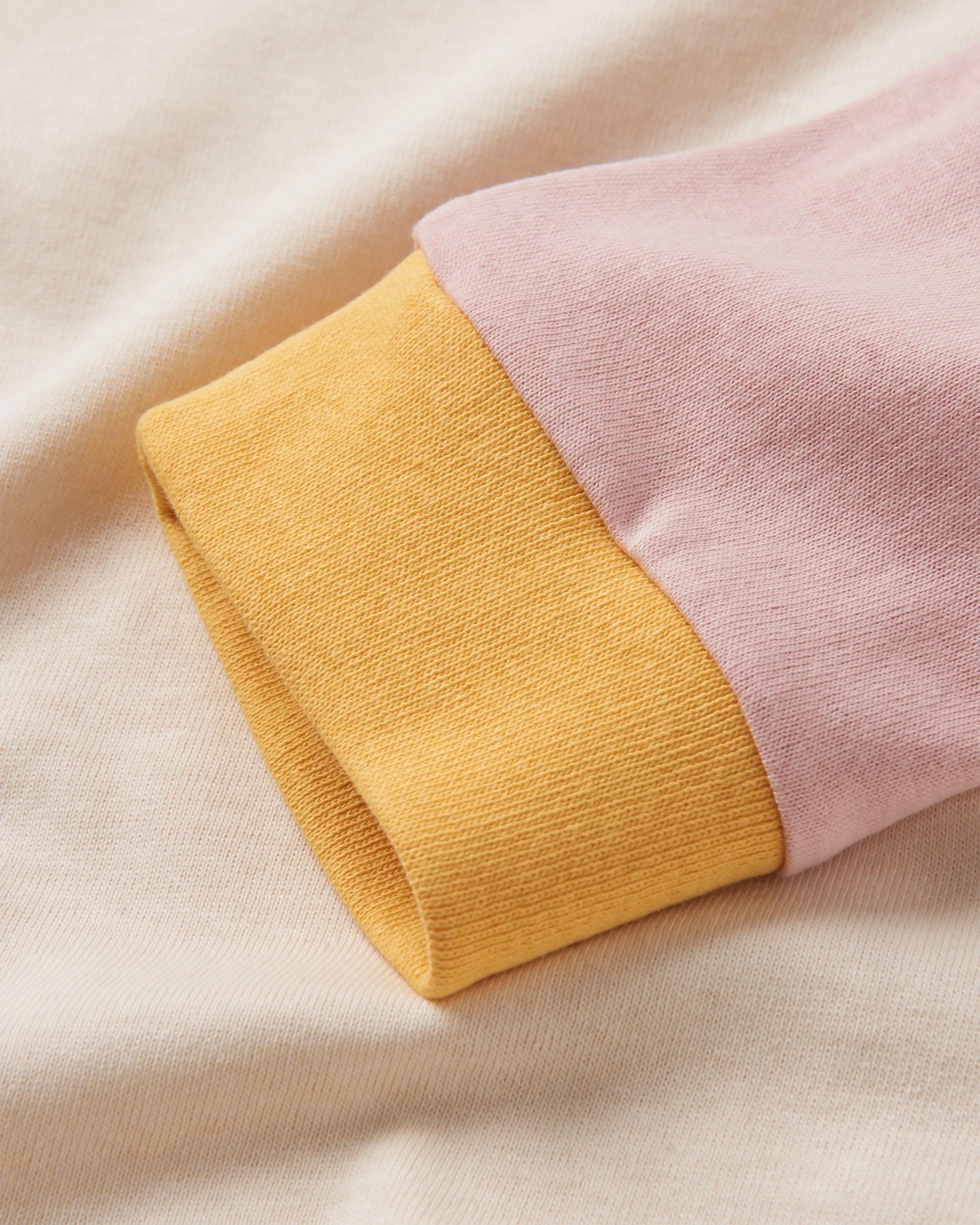 Riser Recycled Cotton LS T-Shirt - Birch - Flatlay