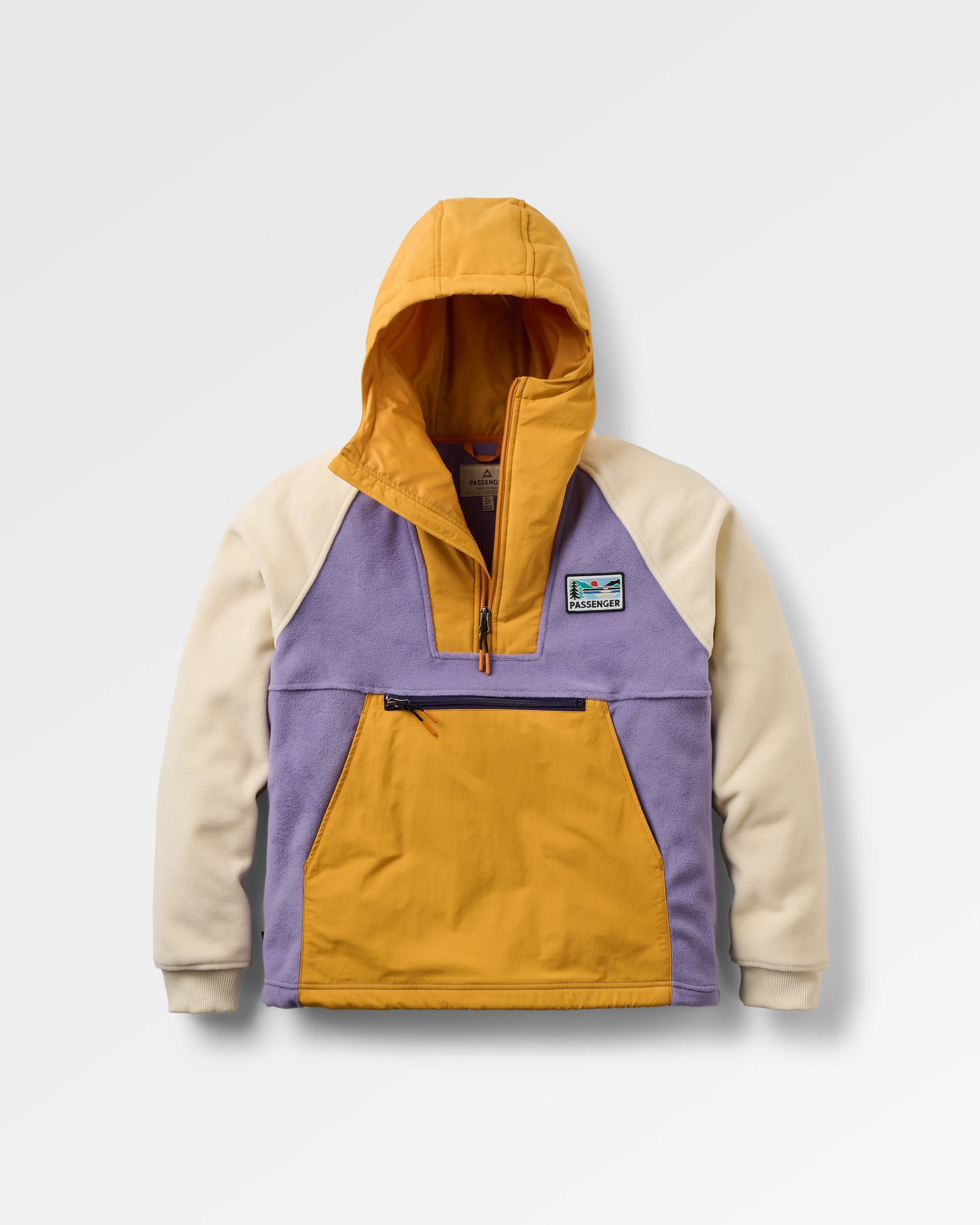 Alexander Recycled Hooded Polar Fleece - Purple Haze
 - Flatlay