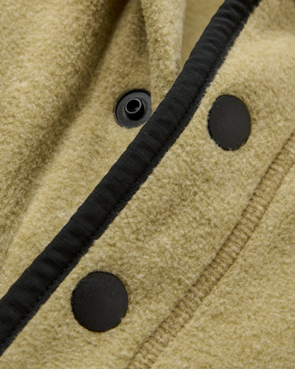 Woodlander Polar Fleece - Warm Beige Marl/Charcoal - Flatlay