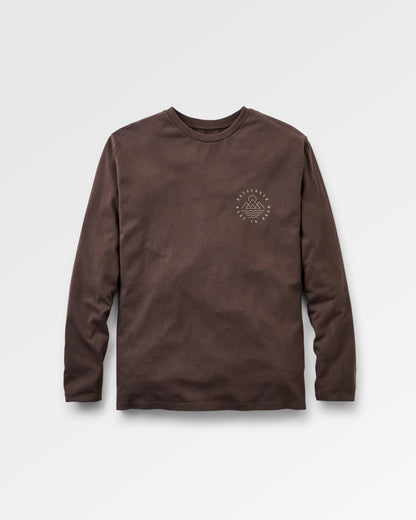 Escapism Recycled LS T-Shirt - Espresso - Flatlay