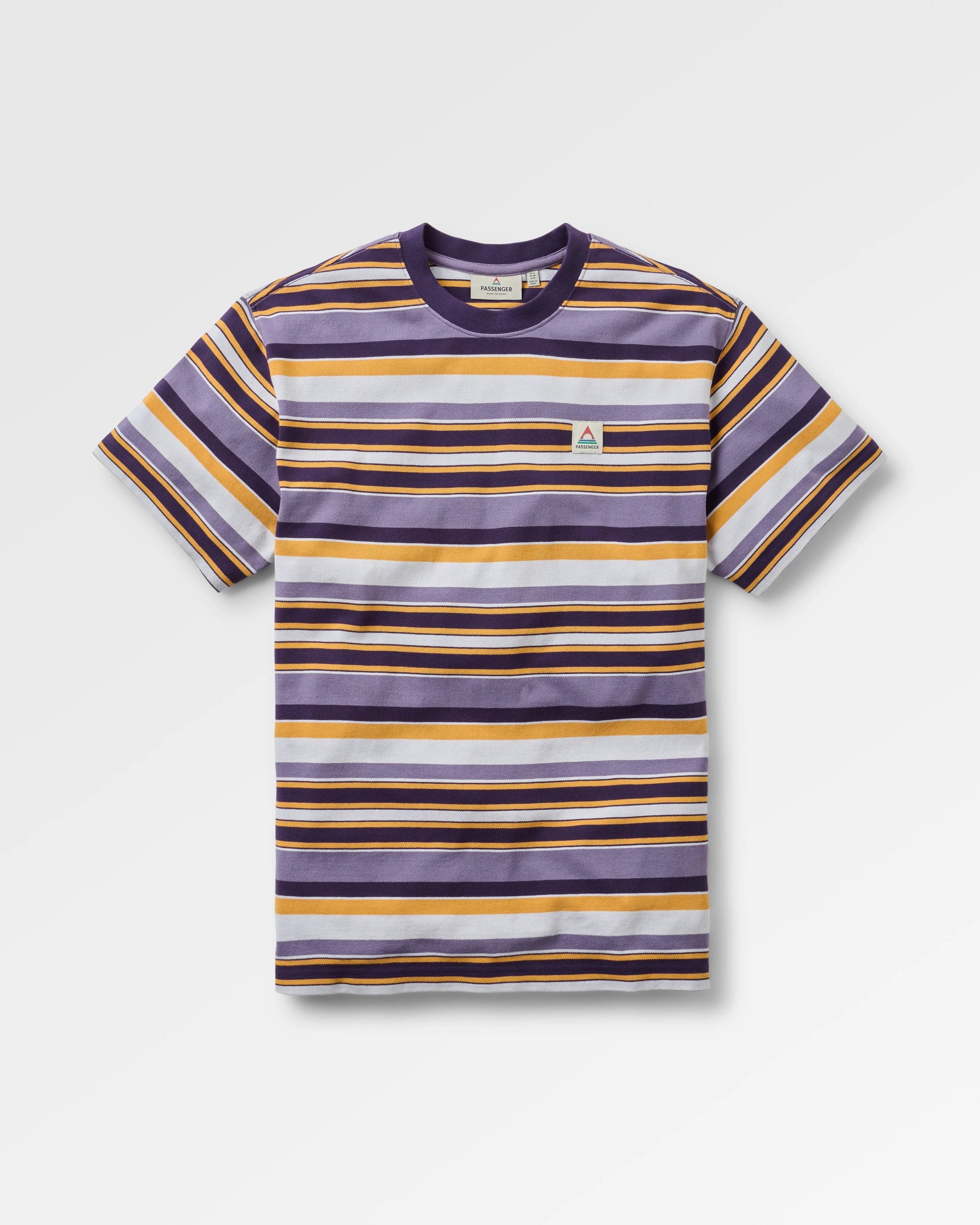 Wild Pine Stripe T-Shirt - Heather Multi Stripe - Flatlay