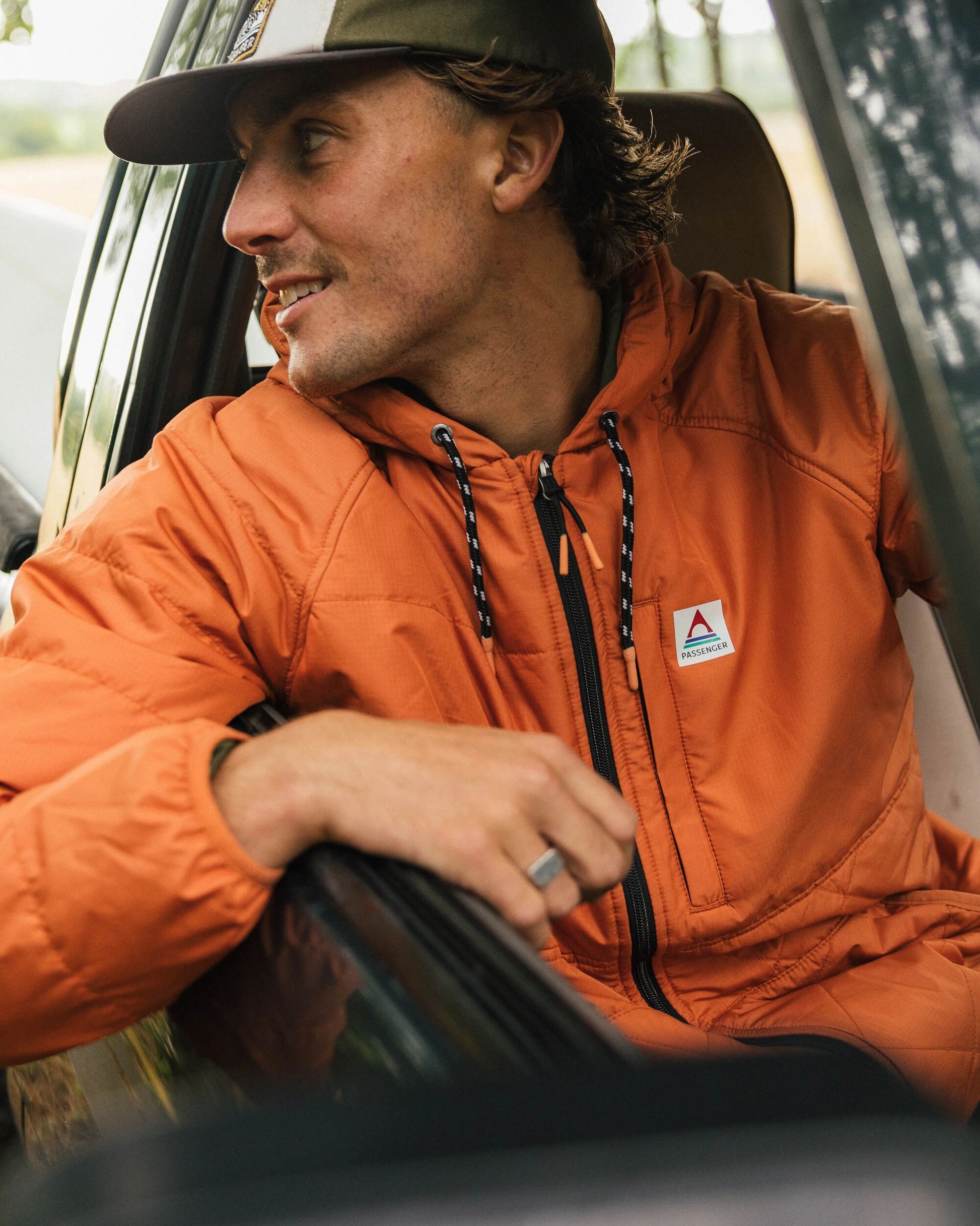 Dylan Recycled Insulated Full Zip Jacket - Burnt Orange