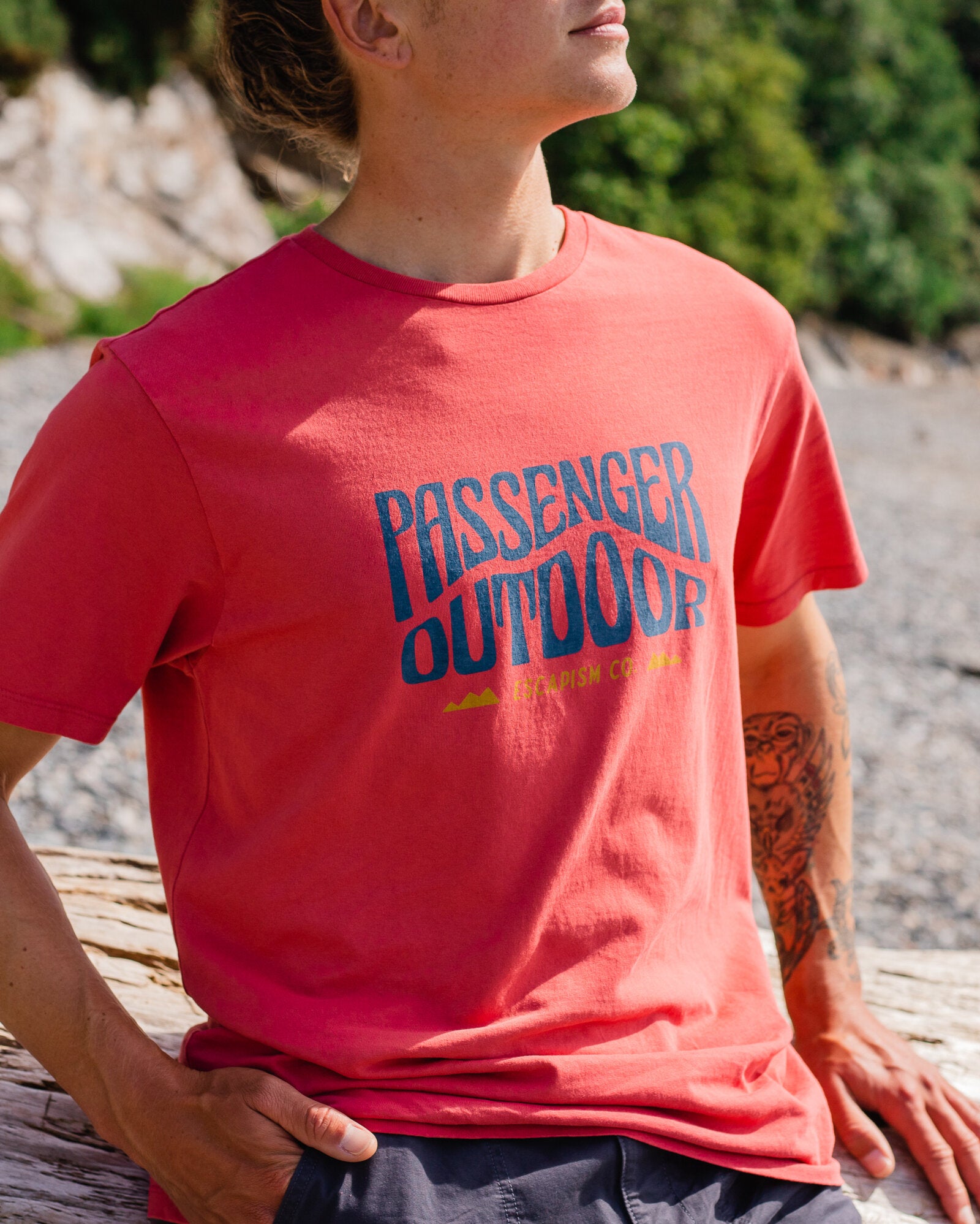 Yuca Recycled Cotton T-Shirt - Mineral Red