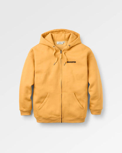 Reflect Full Zip Hoodie - Spruce Yellow - Flatlay