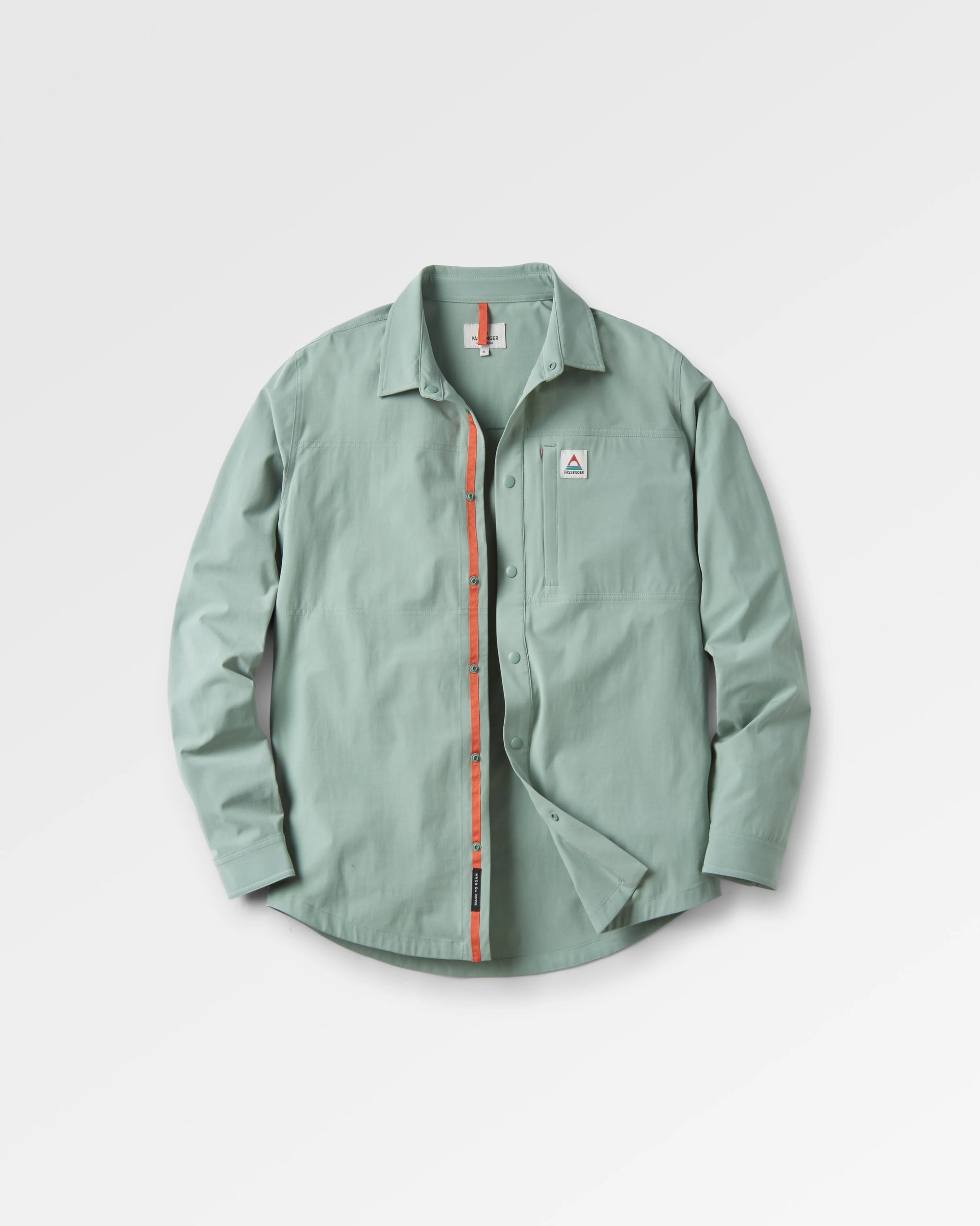 Traveller Stretch Shirt - Pistachio - Flatlay