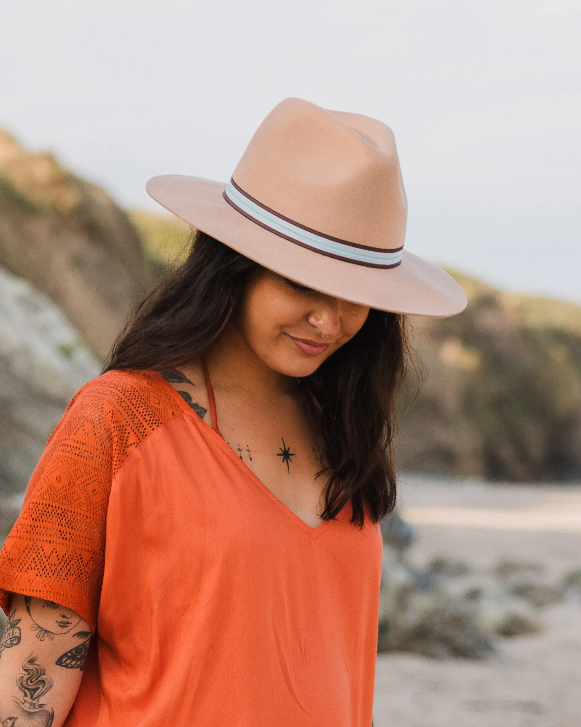 Outback Fedora - Tan - Lifestyle - Female