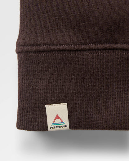 Lost Patch Sweatshirt - Espresso - Flatlay