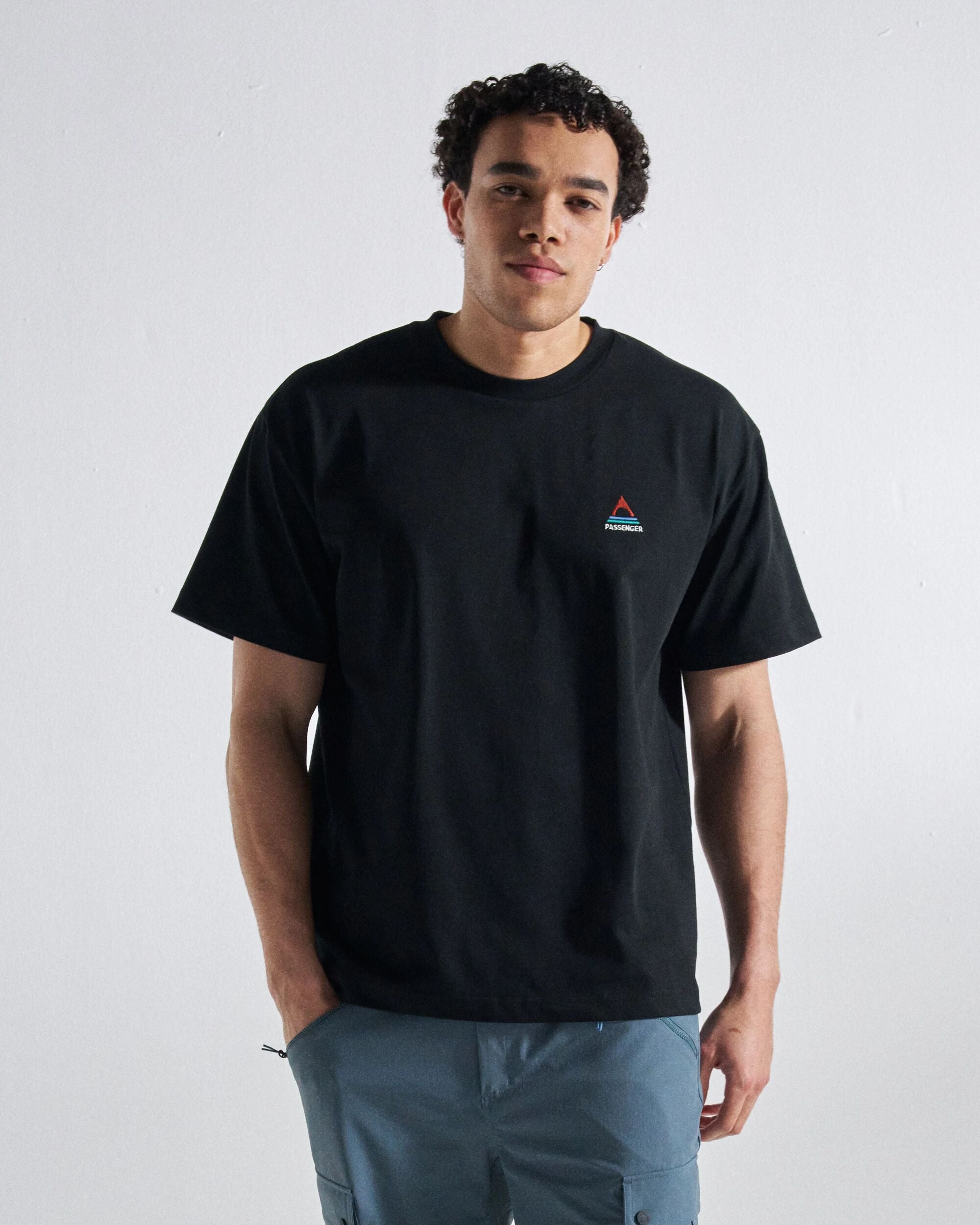 Vita Organic Relaxed Fit T-Shirt - Black - Studio Model