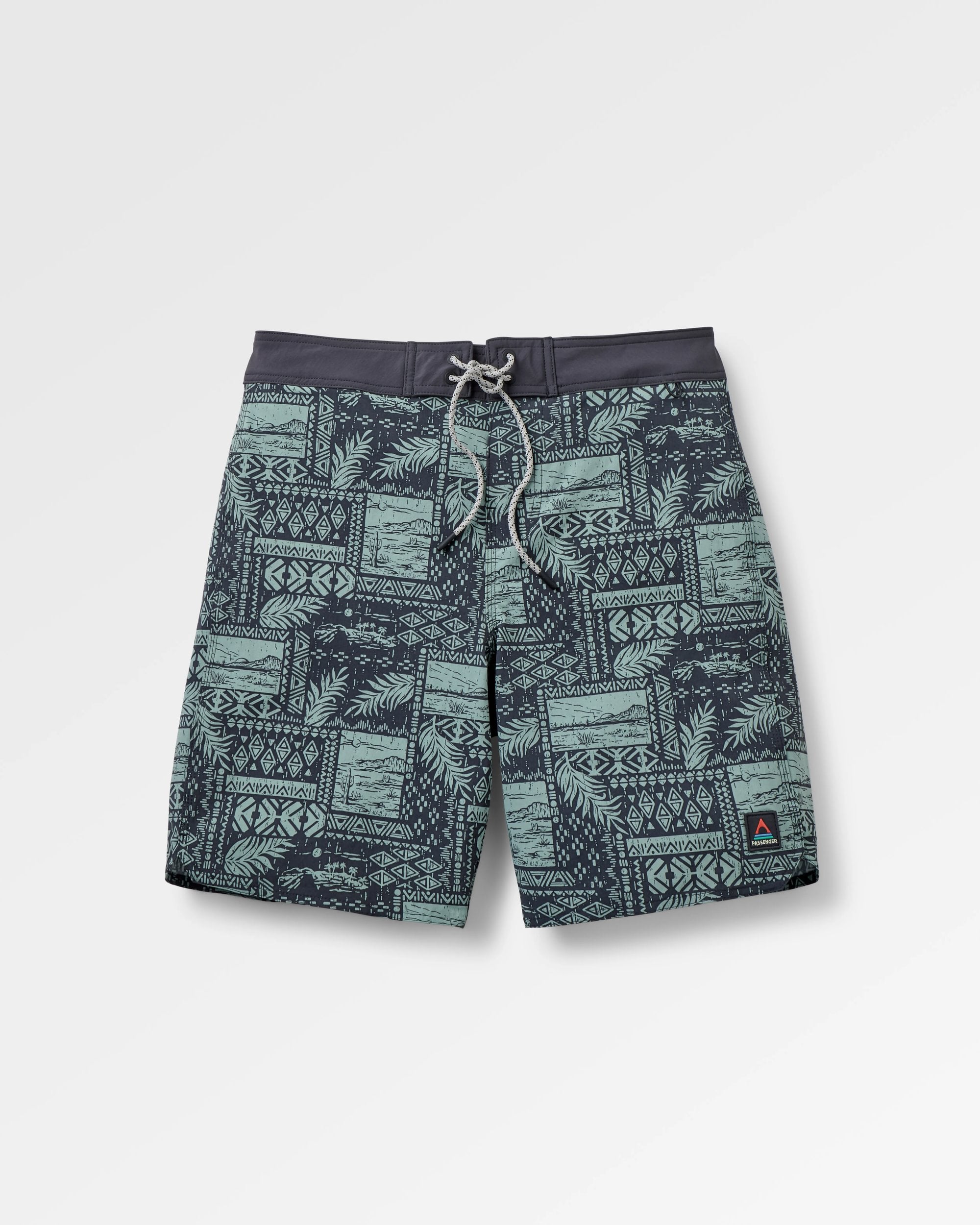Cruiser NetPlus® 19" Boardshort - Patchwork Faded Black