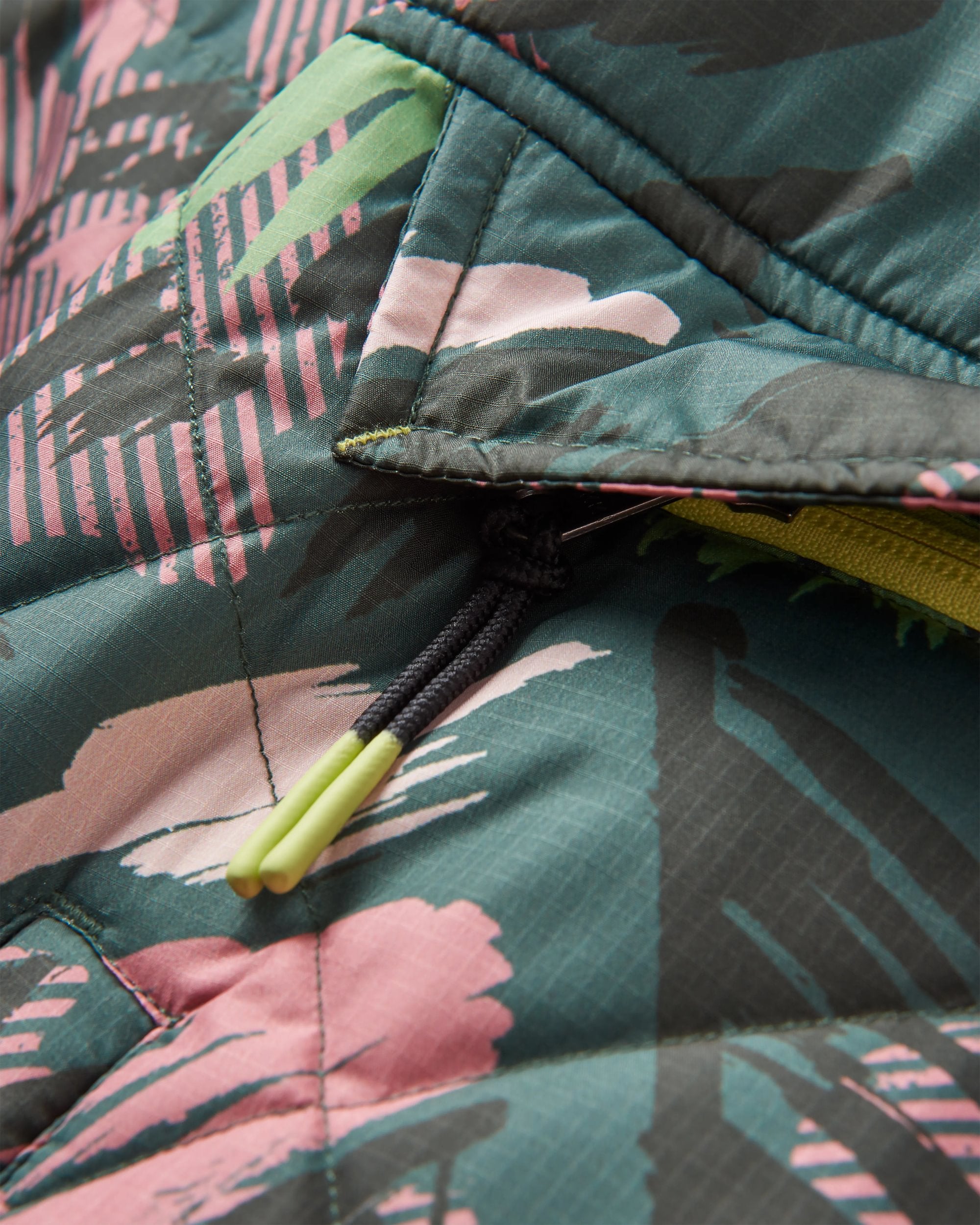 Ocean Recycled Insulated Anorak - Abstract Mountain Fir Tree - Flatlay