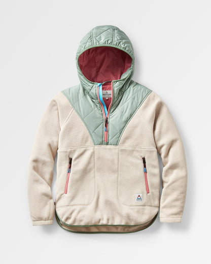 Juana Recycled Polar Hooded Fleece - Oatmeal