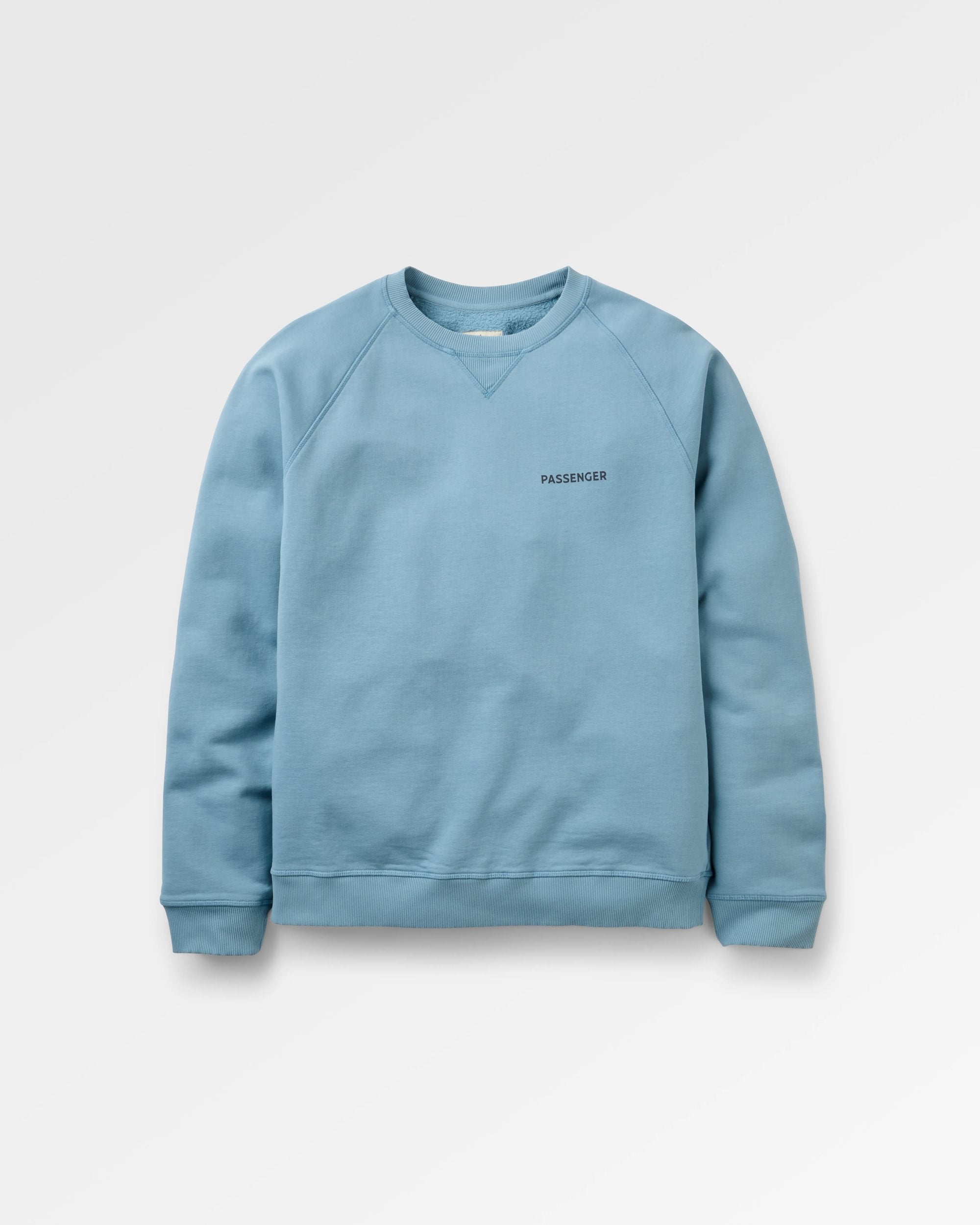 Roamer Men's Sweatshirt - Faded Denim - Flatlay