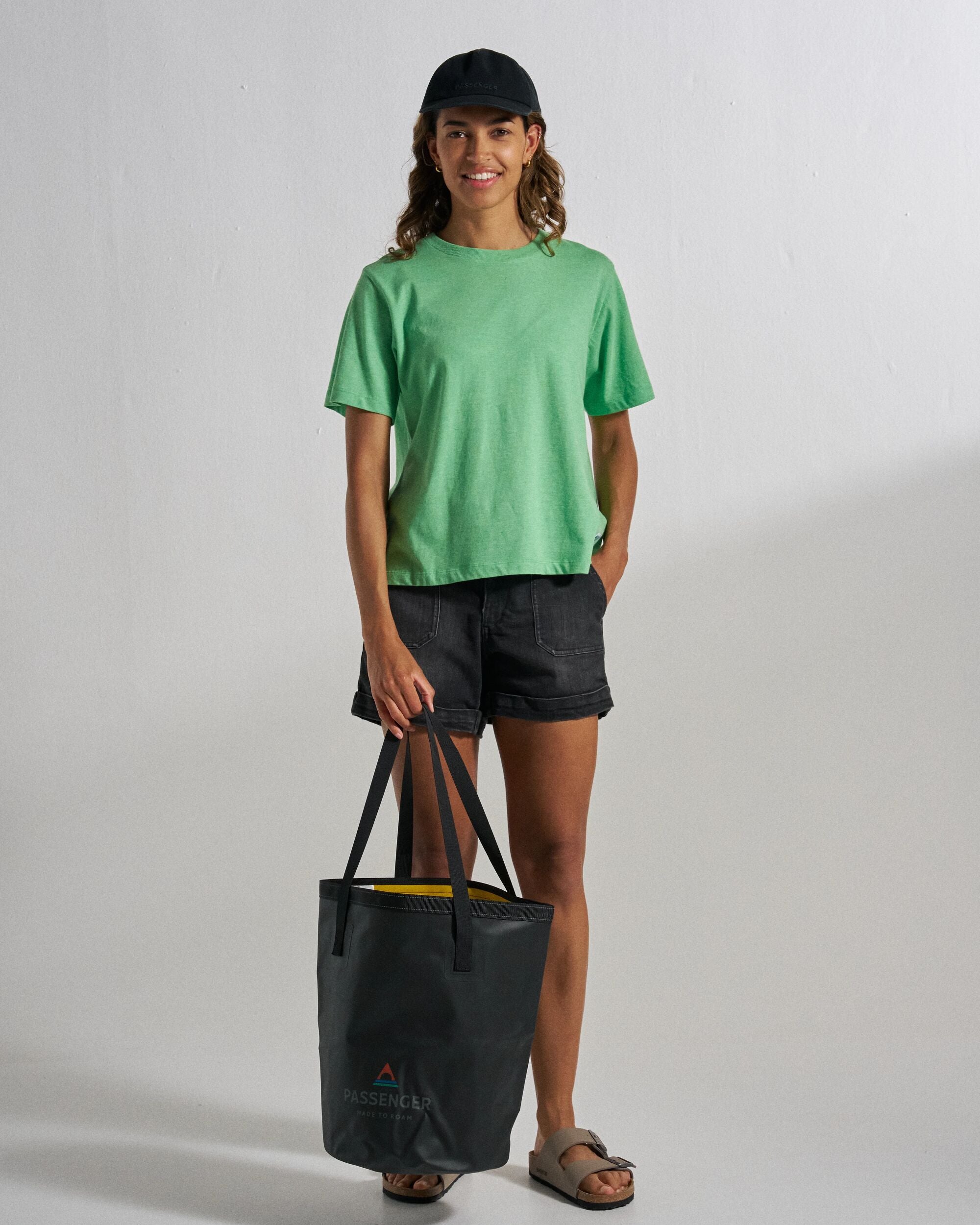 Legacy T-Shirt - True Green Marl - Studio Model