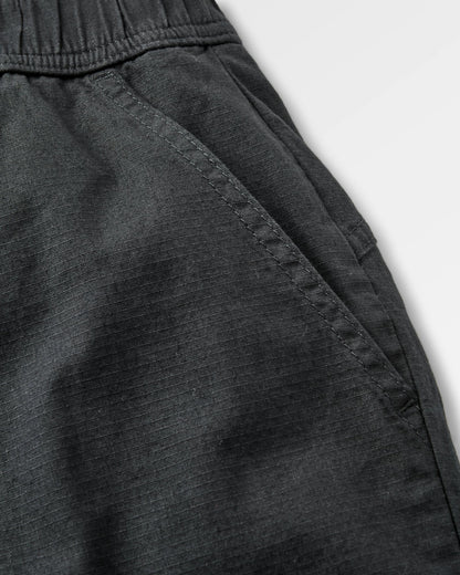Kimmer Ripstop Cotton Short - Black - Flatlay
