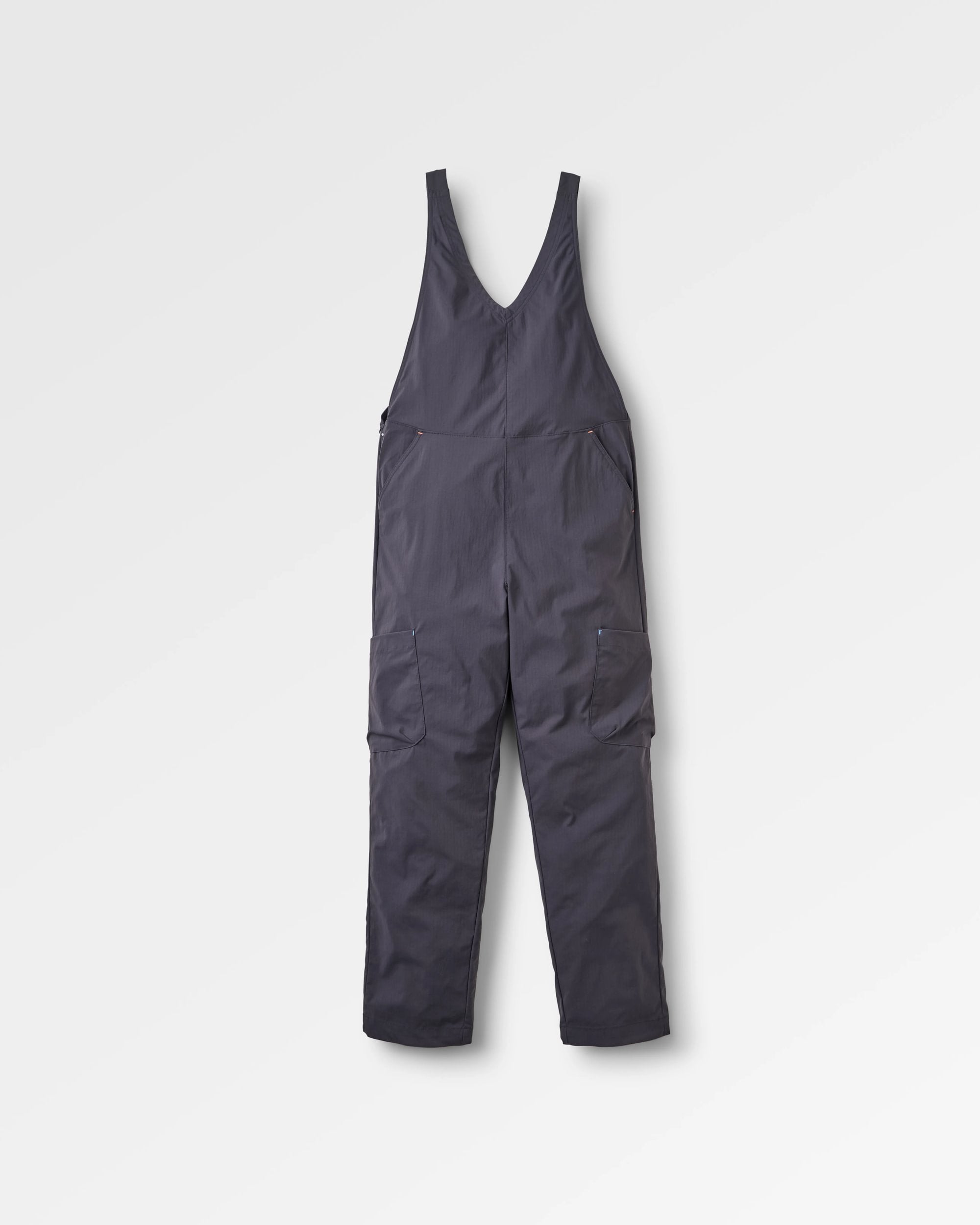 Refuel Ripstop Dungarees - Faded Black - Flatlay