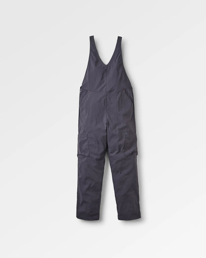 Refuel Ripstop Dungarees - Faded Black - Flatlay