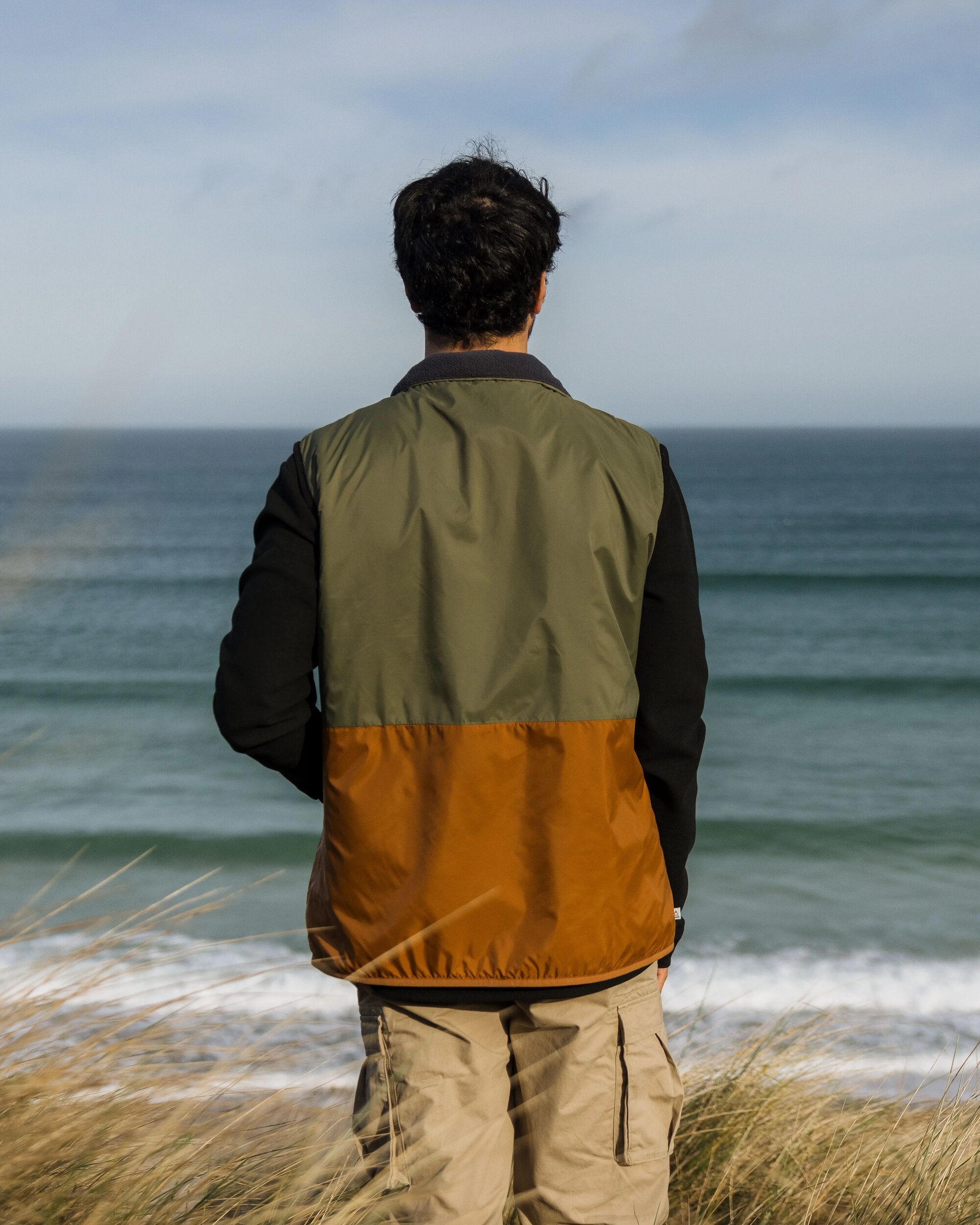 Dusk Recycled Insulated Vest - Dusty Olive - Lifestyle