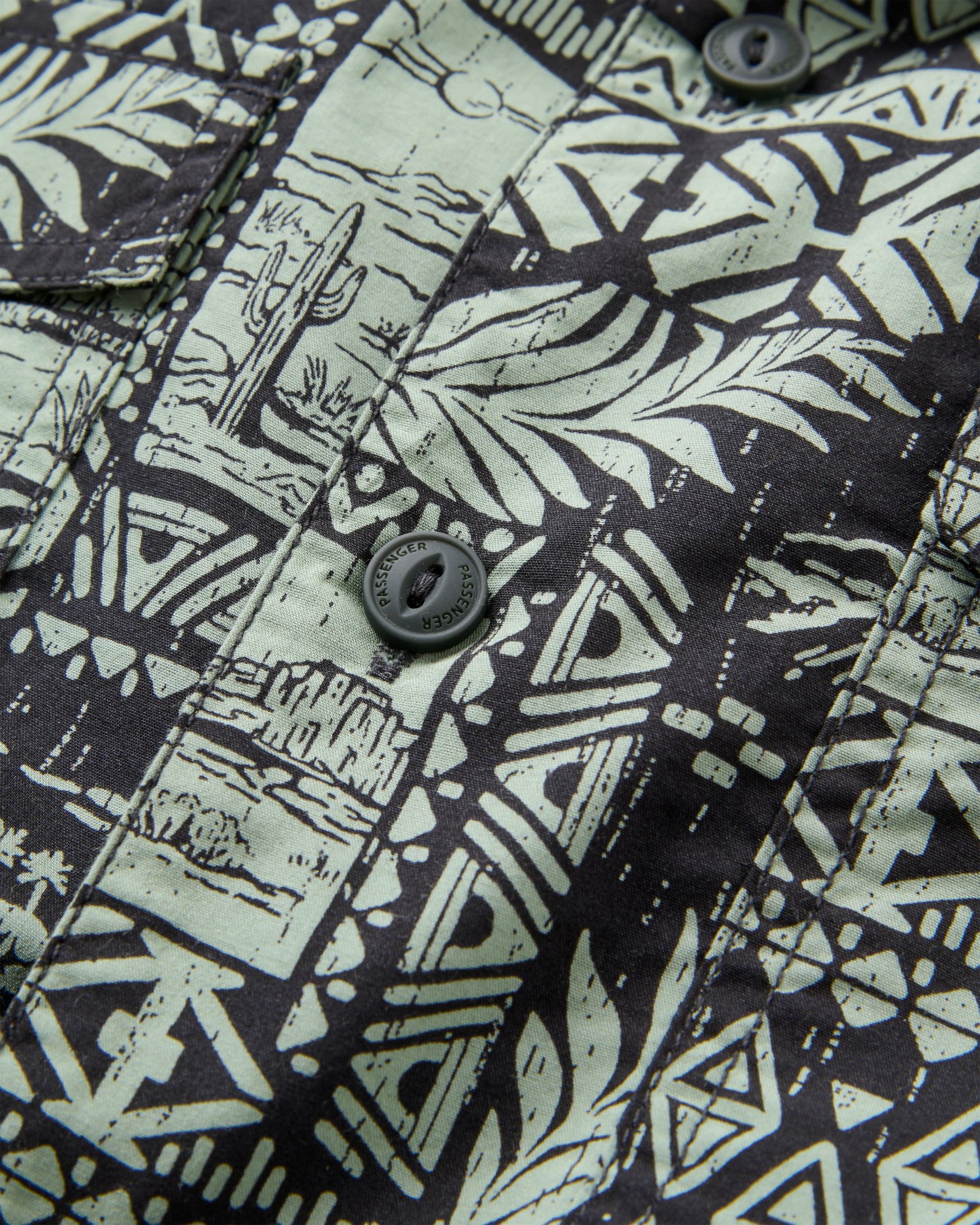 Acreage Shirt - Patchwork Faded Black - Flatlay