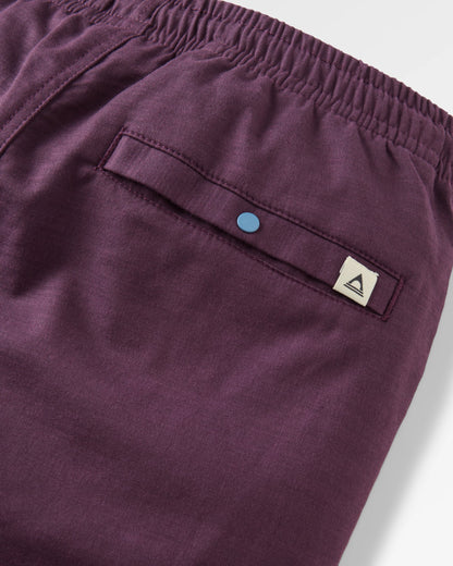 Hydrilla Trouser - Deep Plum - Flatlay