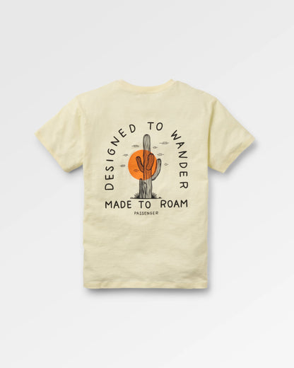 Explore T-Shirt - Pale Yellow - Flatlay