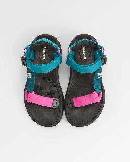 Venice Roam Sandal - Ocean Teal - Flatlay