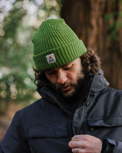 MensBeechwood Recycled Fleece Lined Beanie - Khaki - Lifestyle