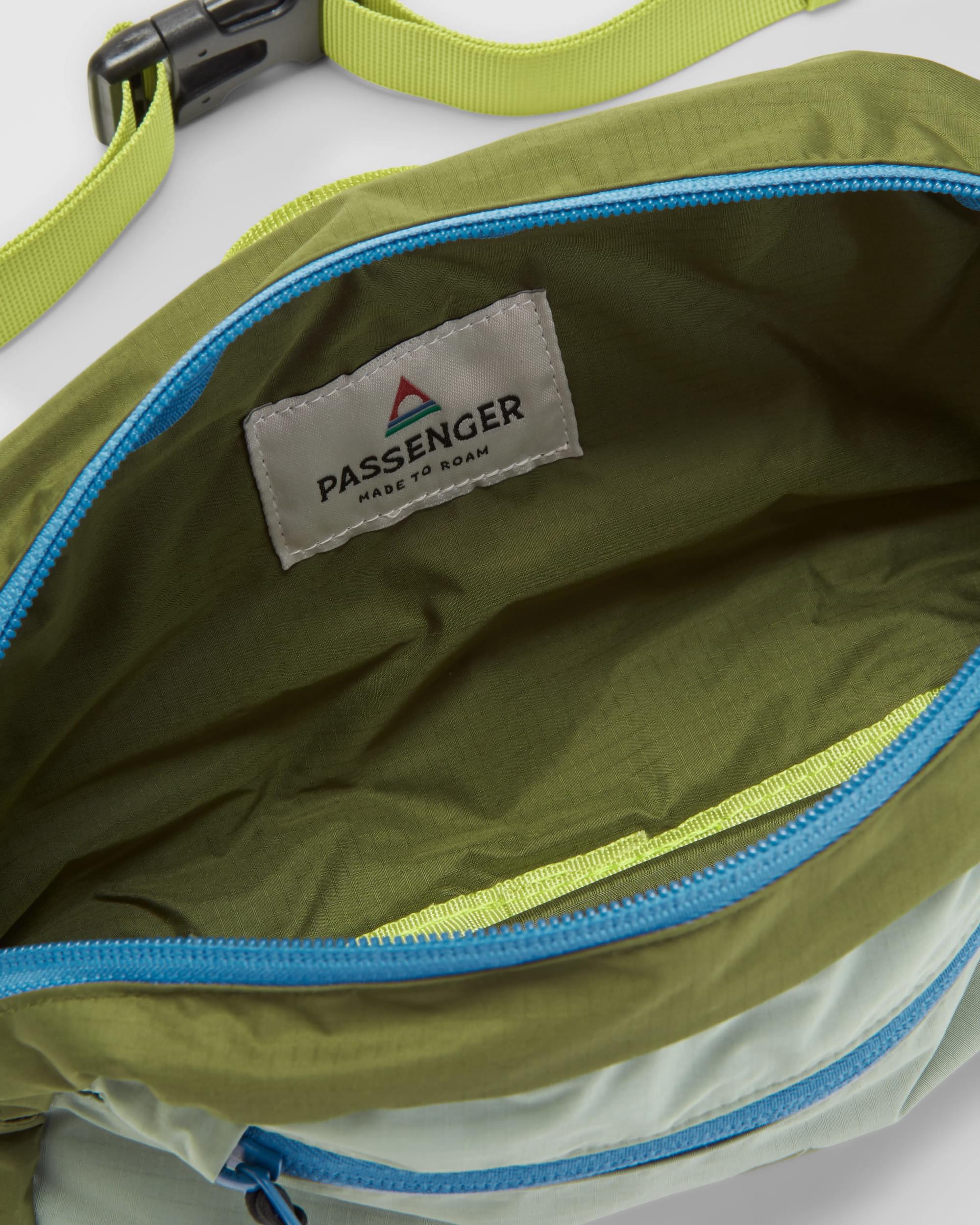 Trail Light Recycled Packable Hip Pack - Khaki - Flatlay