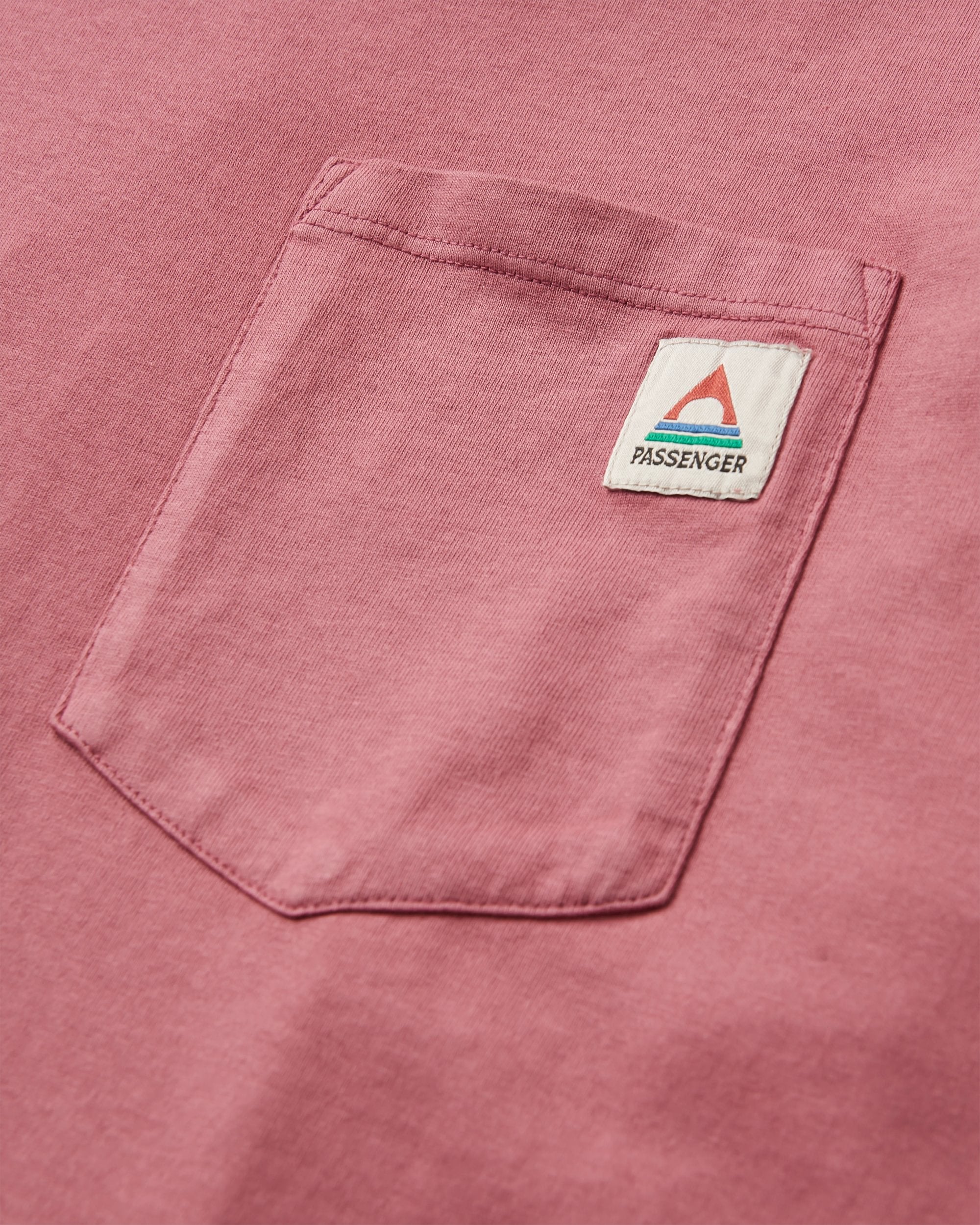 Heritage Recycled Relaxed Fit LS T-Shirt - Mauve Dusk - Flatlay