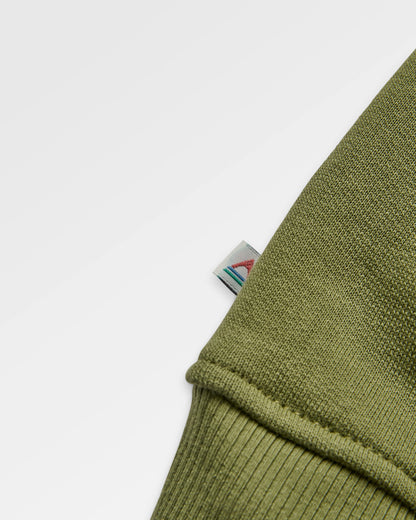 Heritage Full Zip Recycled Cotton Hoodie - Khaki - Flatlay