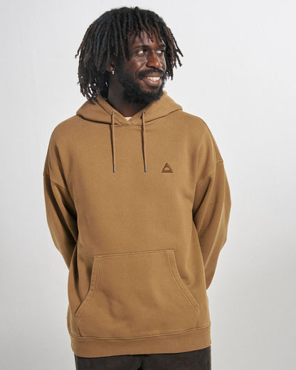 Vita Relaxed Fit Hoodie - Caramel - Studio Model