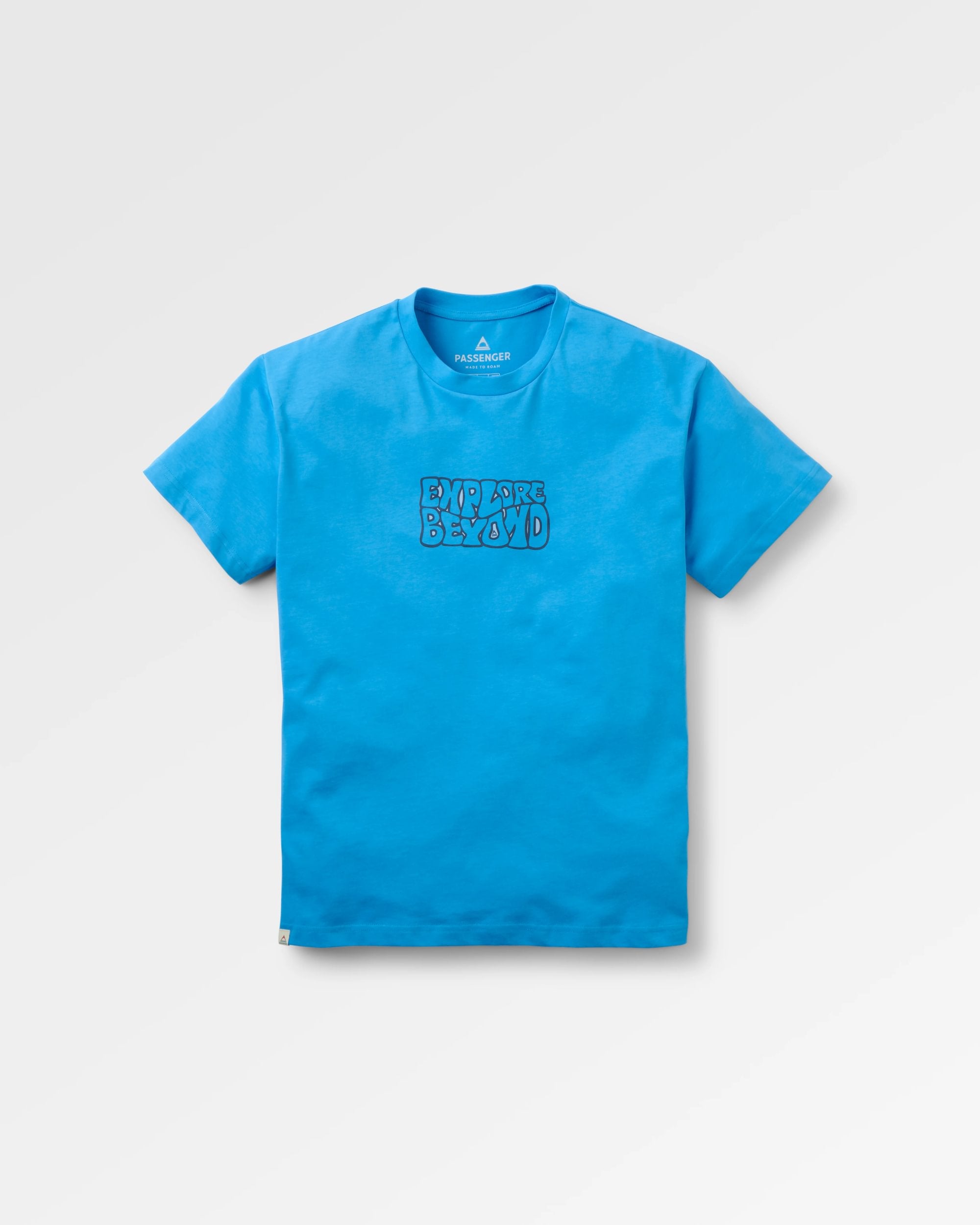 Beyond Relaxed Fit T-shirt - Marine Blue - Flatlay