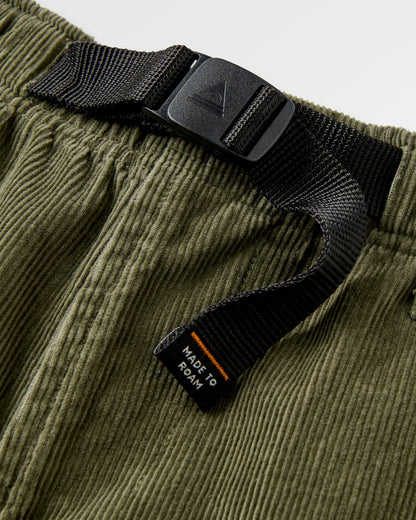 Adventurer Cord Trouser - Dusty Olive - Flatlay