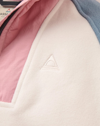 Alexander Full Zip Polartec® Fleece - Pink Haze/Stormy Blue - Flatlay