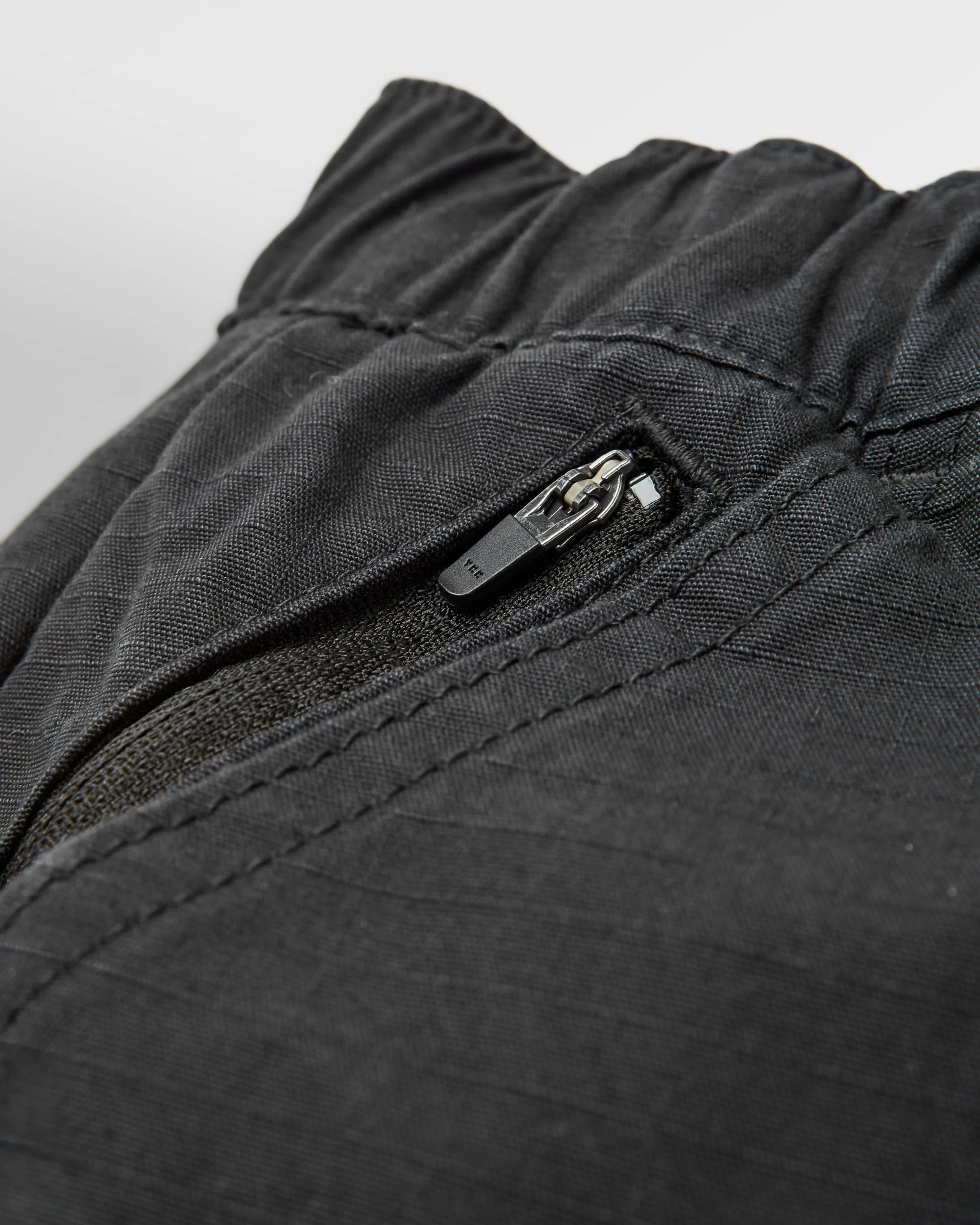 Rif-Raf Ripstop Trouser - Black - Flatlay