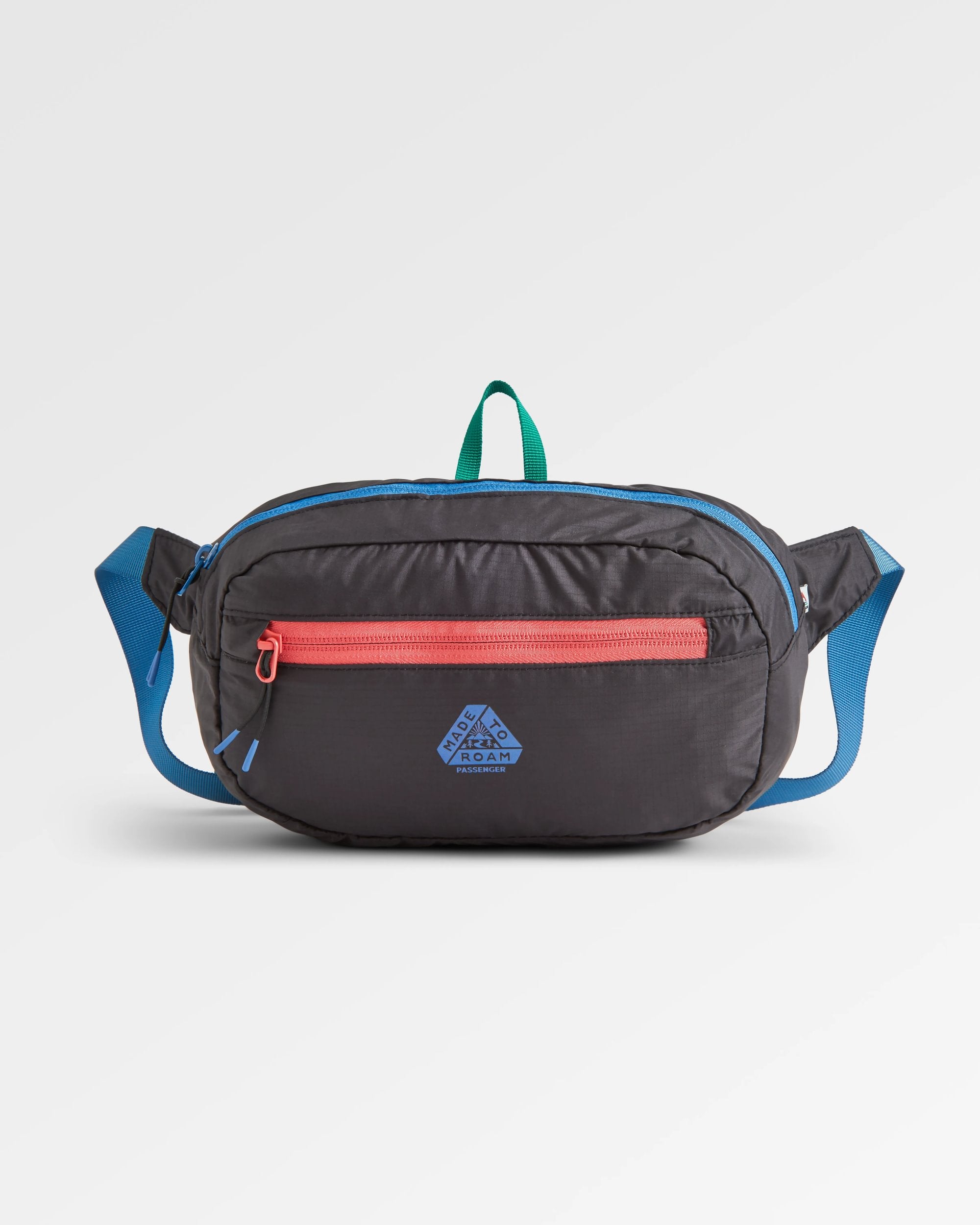 Trail Light Recycled Packable Hip Pack - Black - Flatlay