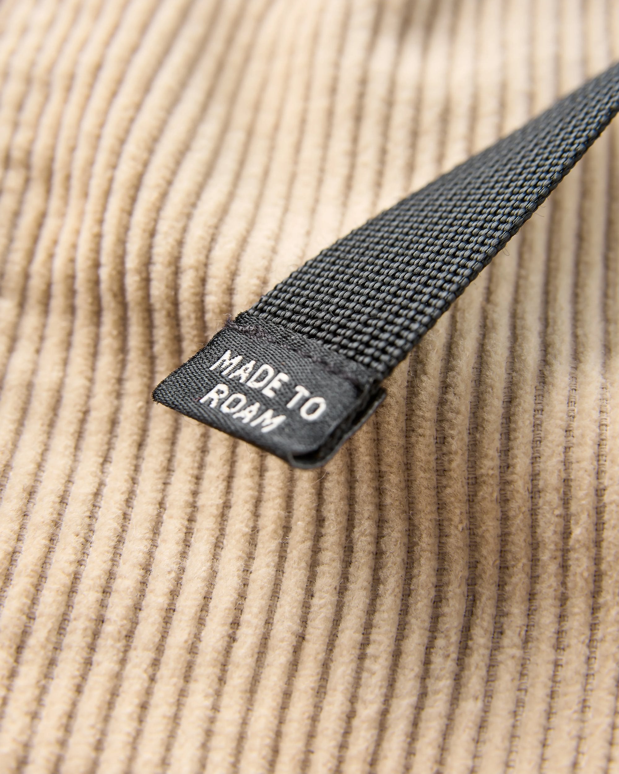 Shack Cord Short - Stone - Flatlay