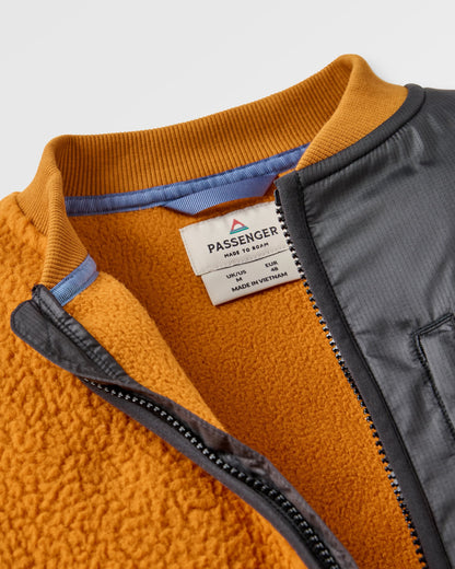 Reconnect Recycled Sherpa Fleece - Retro Orange - Flatlay