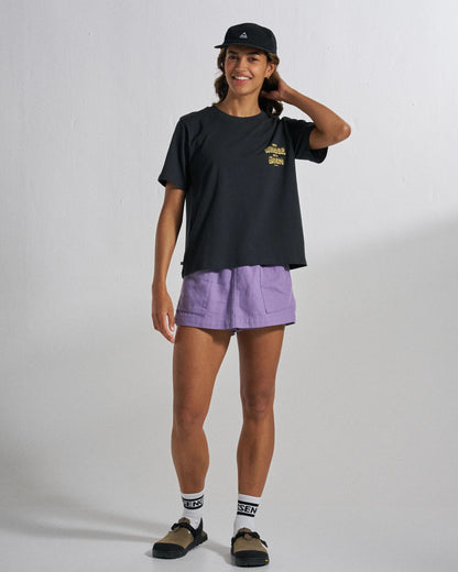 Woodcut T-Shirt - Black - Studio Model