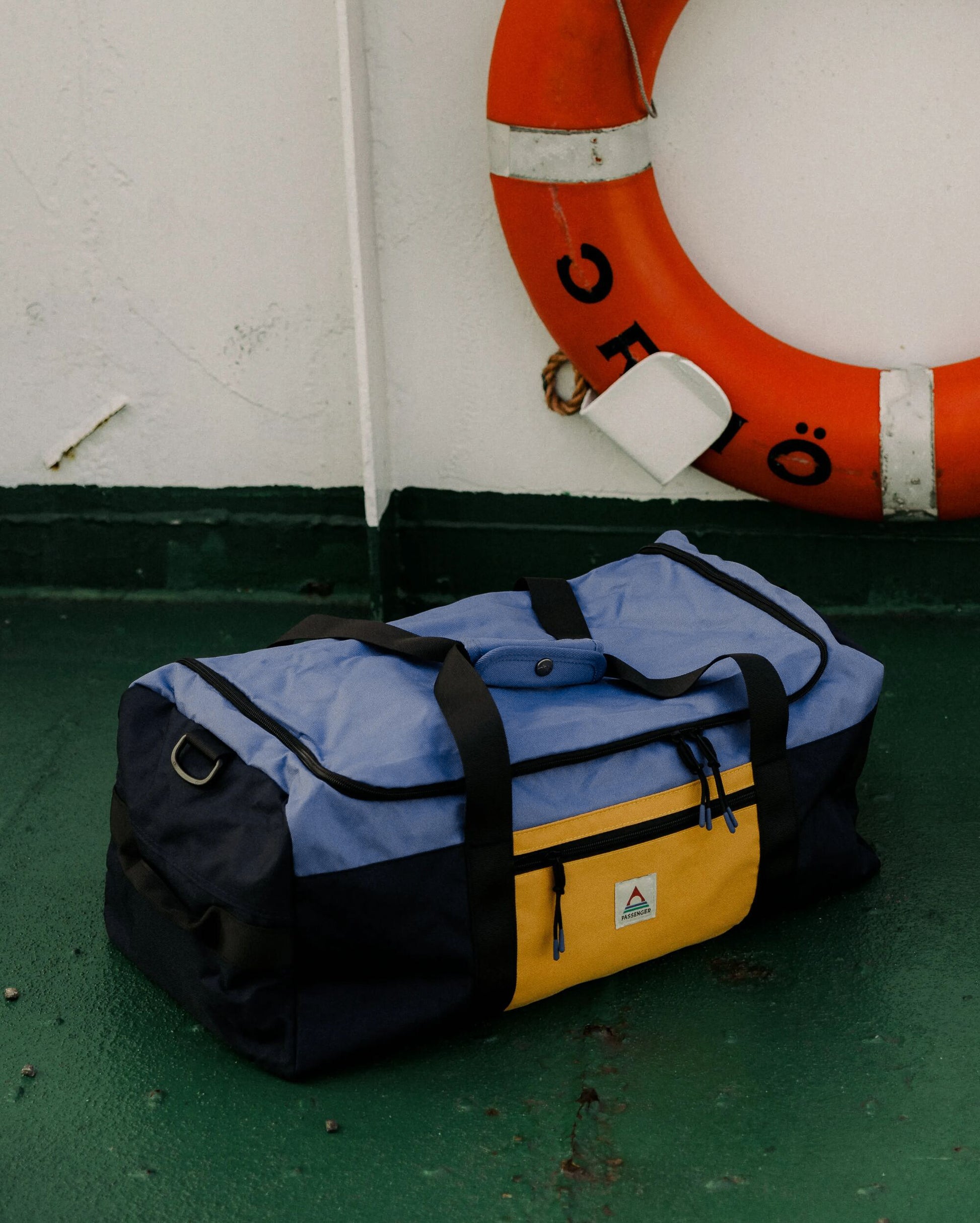 Boondocker Recycled 30L Duffel - Honey/Dark Denim/Rich Navy