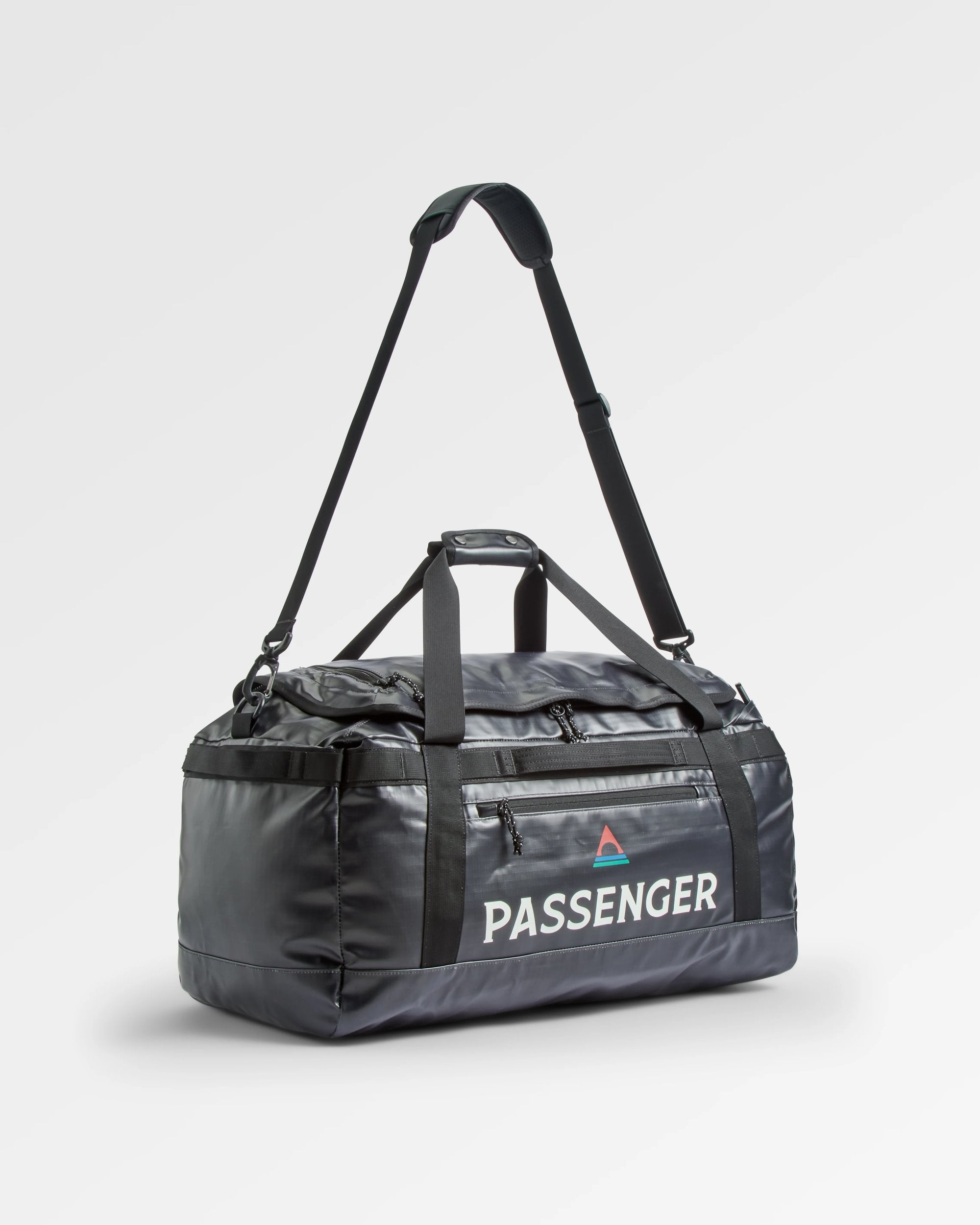 Roamer Recycled 60L Duffel Bag - Phantom Black - Flatlay