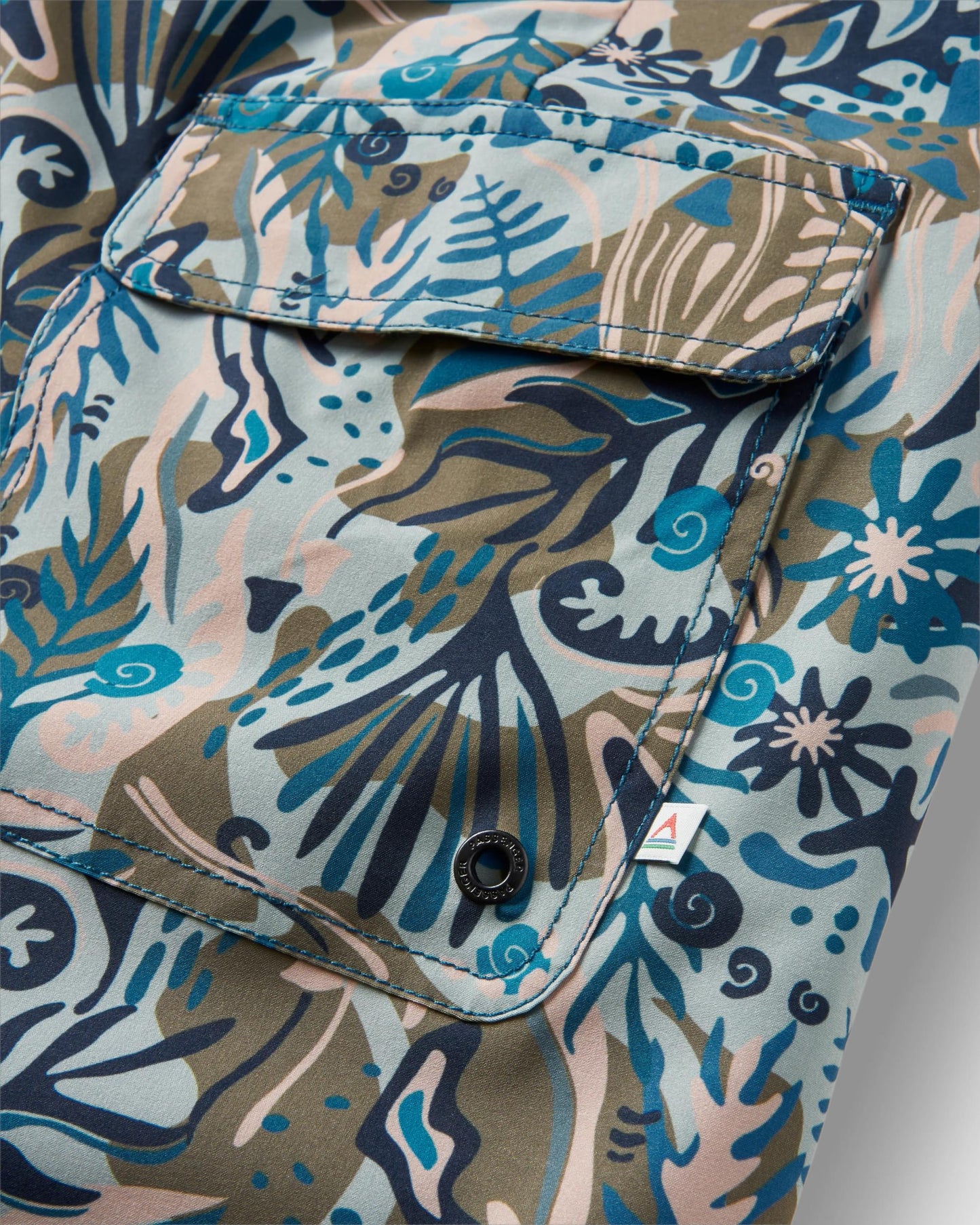 Breaks Recycled Boardshort - Abstract Seaweed Pistachio