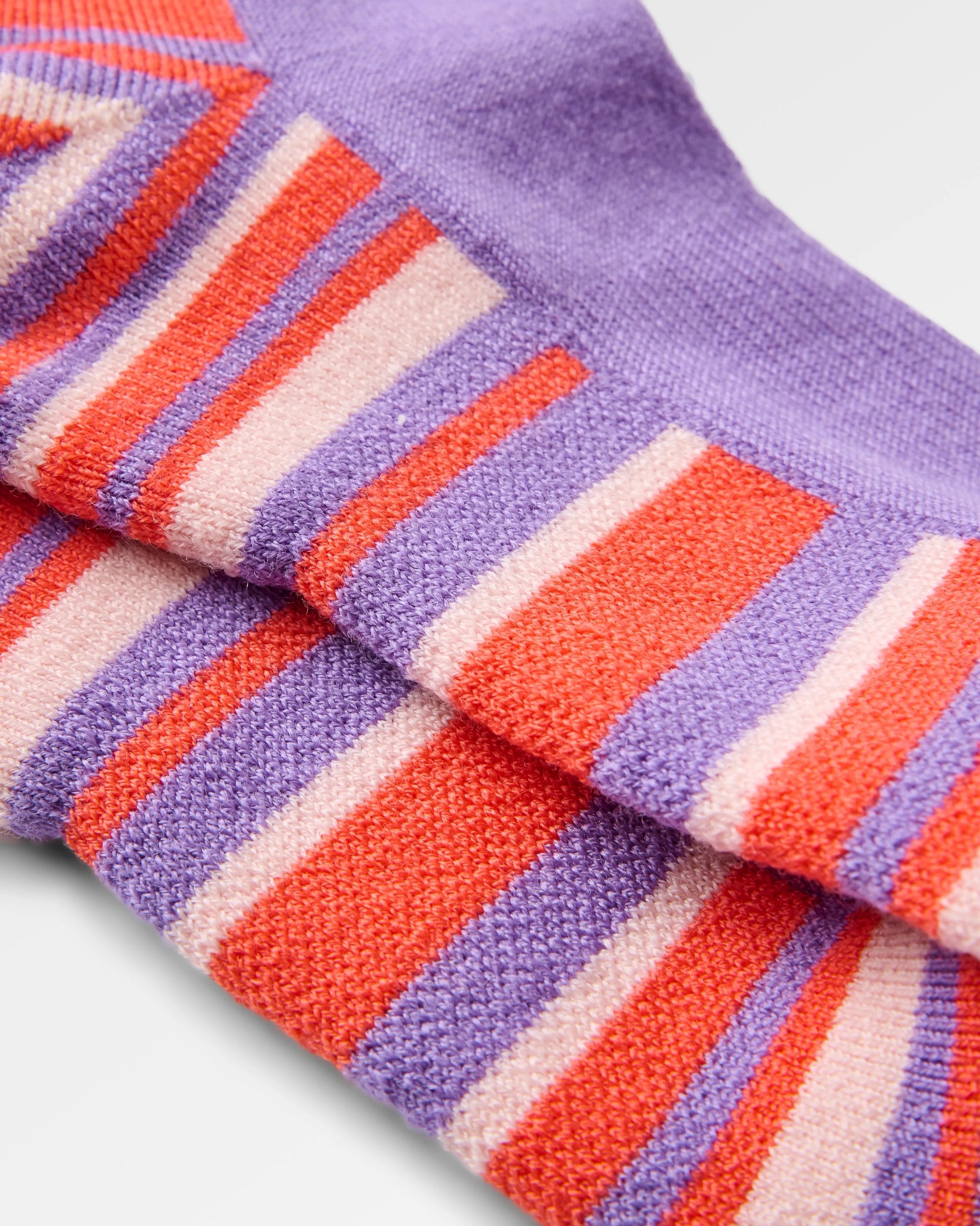 Tahoma Active Socks - Purple Indigo - Flatlay