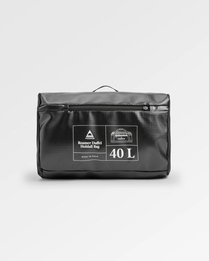 Roamer Recycled 40L Duffel Bag - Phantom Black - Flatlay