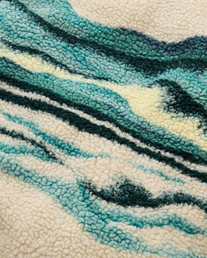 Offroad Recycled Sherpa 1/2 Zip Fleece 2.0 - Reflection Birch - Flatlay