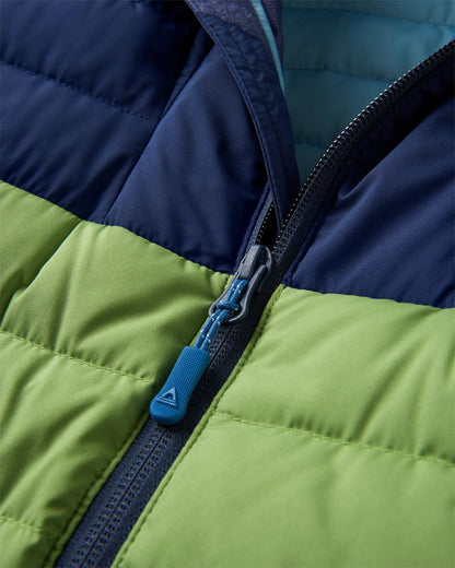 Ashland Down Recycled Jacket - Rich Navy/Pear Green