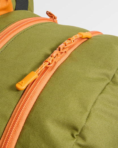 Boondocker Zip 22L Backpack - Black/Khaki - Flatlay
