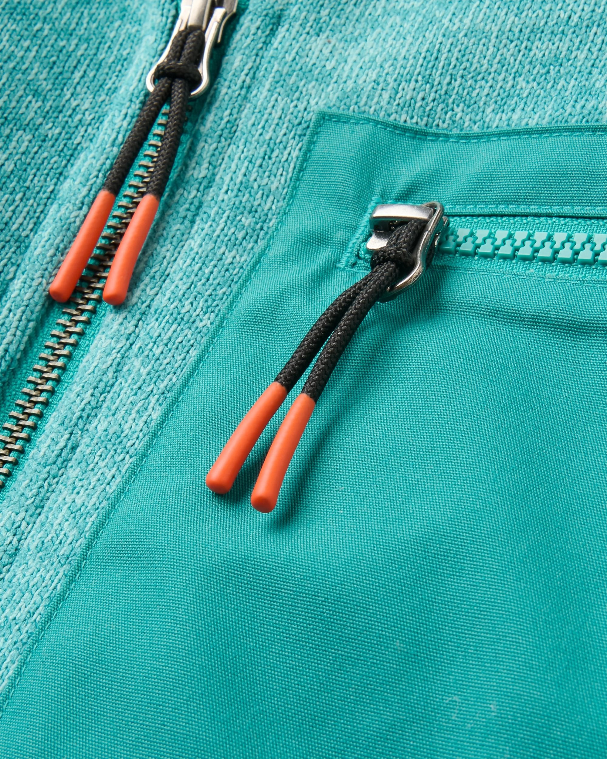 Big Skies Fleece Lined 1/2 Zip Sweatshirt - Pacific Green - Flatlay