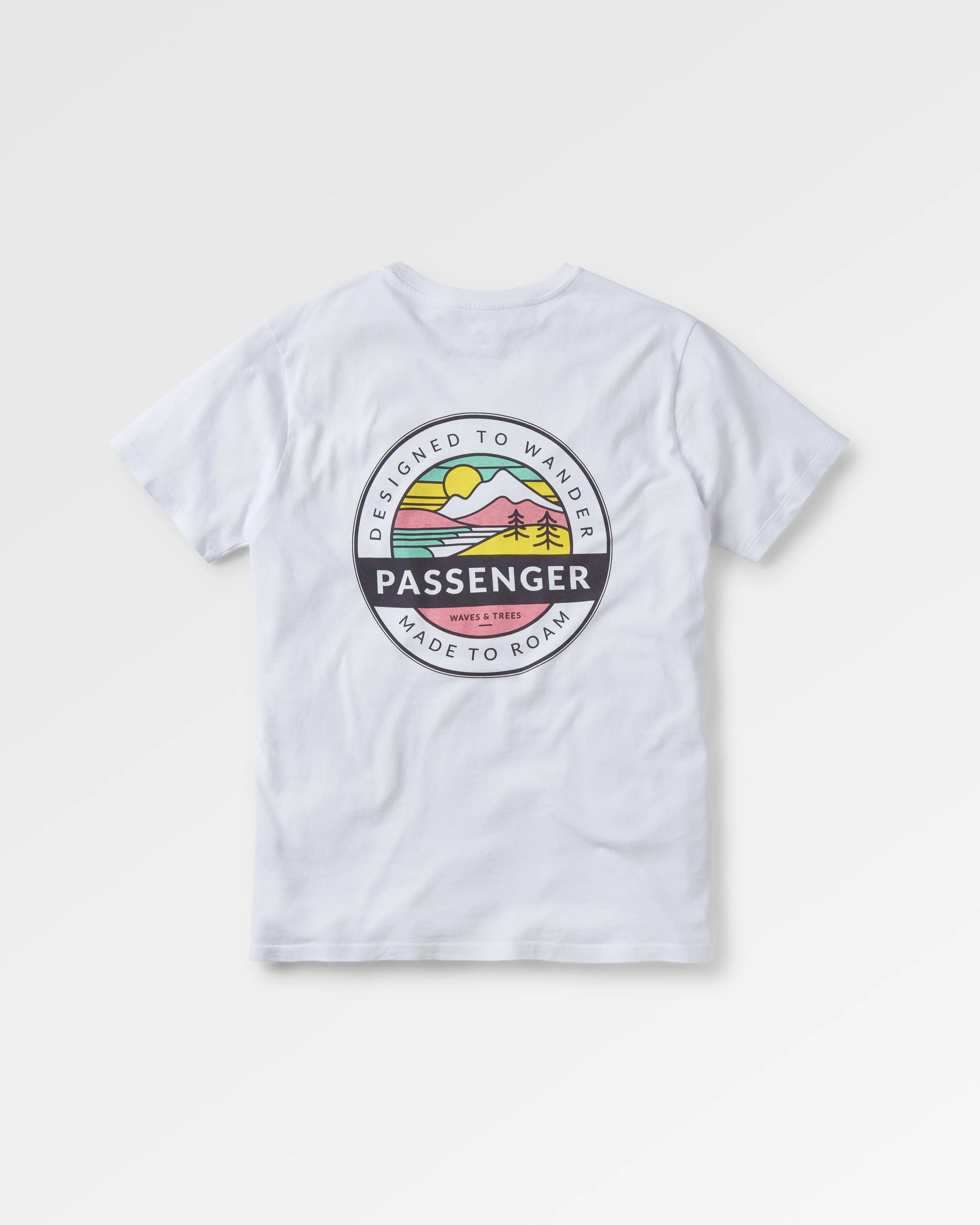 Odyssey Recycled Cotton T-Shirt - White - Flatlay